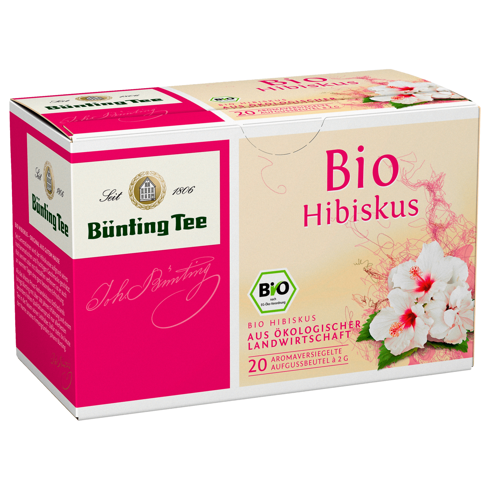 Bünting Tee Bio Hibiskus 40g 20 Beutel bei REWE online bestellen