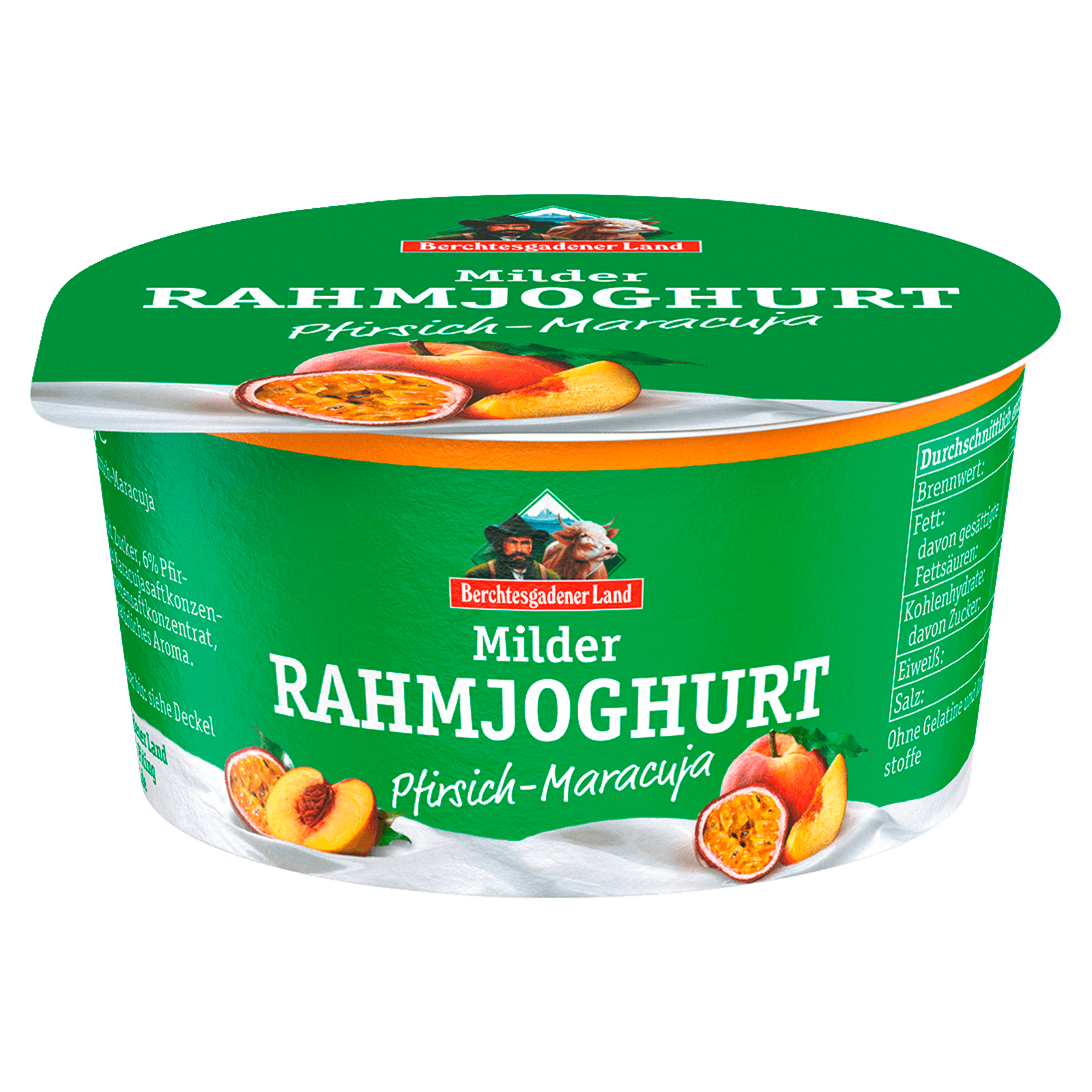 Berchtesgadener Land Rahmjoghurt Mild Pfirsich Maracuja 150g Bei REWE