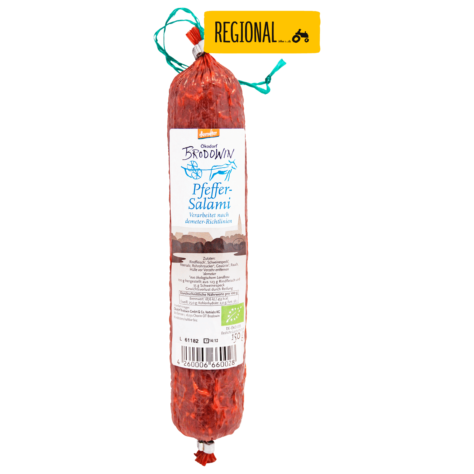 Kodorf Brodowin Bio Demeter Pfeffer Salami Rind G Bei Rewe Online