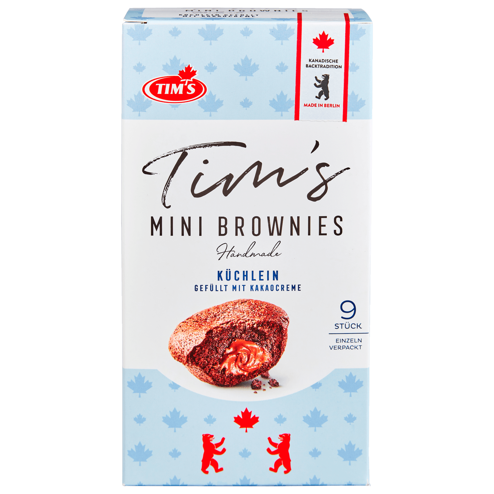 Tims Kanadische Backwaren Mini Brownies gefüllt mit Kakaocreme 180g bei