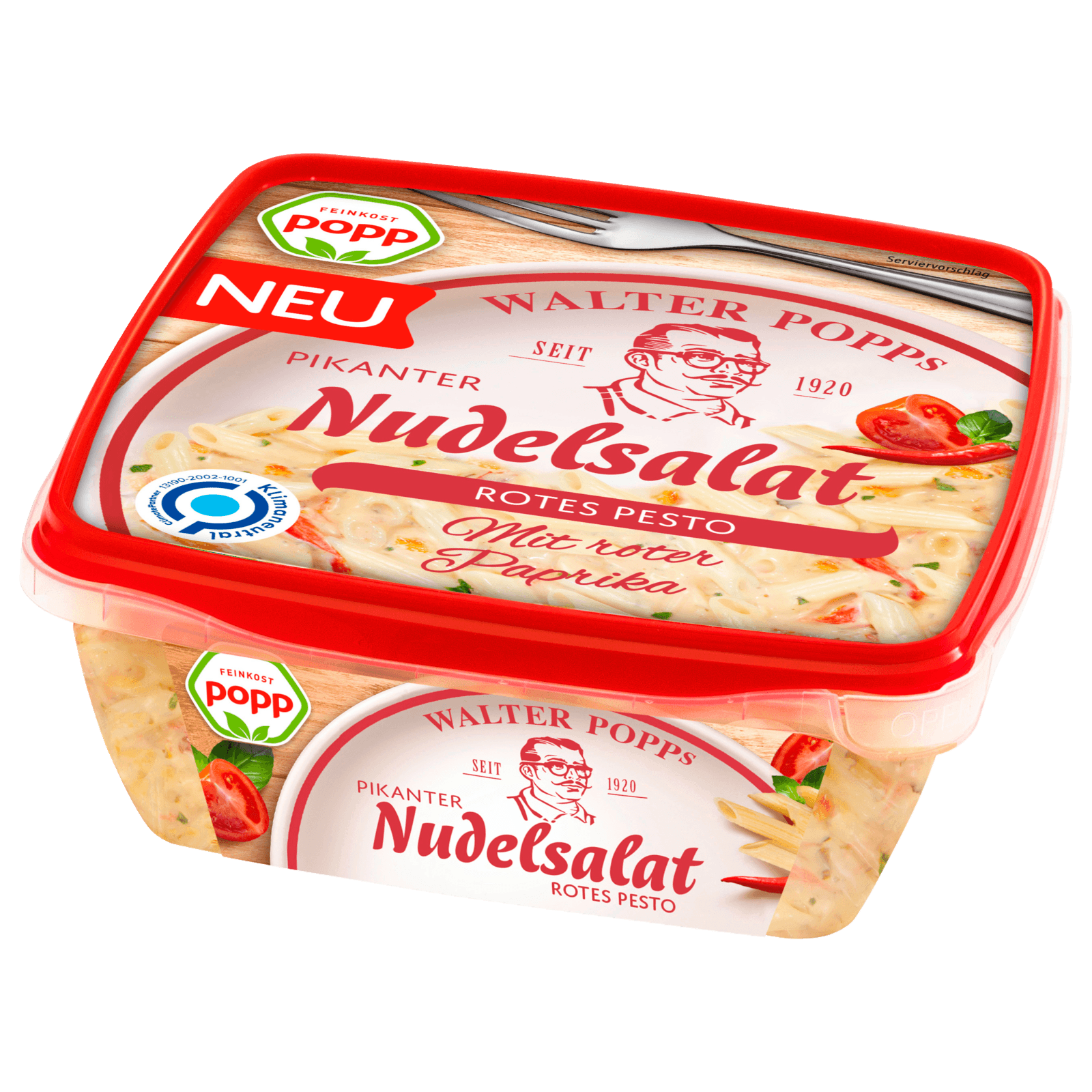 Feinkost Popp Pikanter Nudelsalat Rotes Pesto G Bei Rewe Online