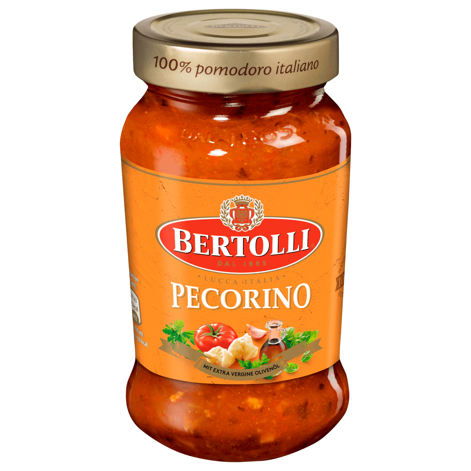 Bertolli Pasta Classico Pecorino Sauce Glas 400 g