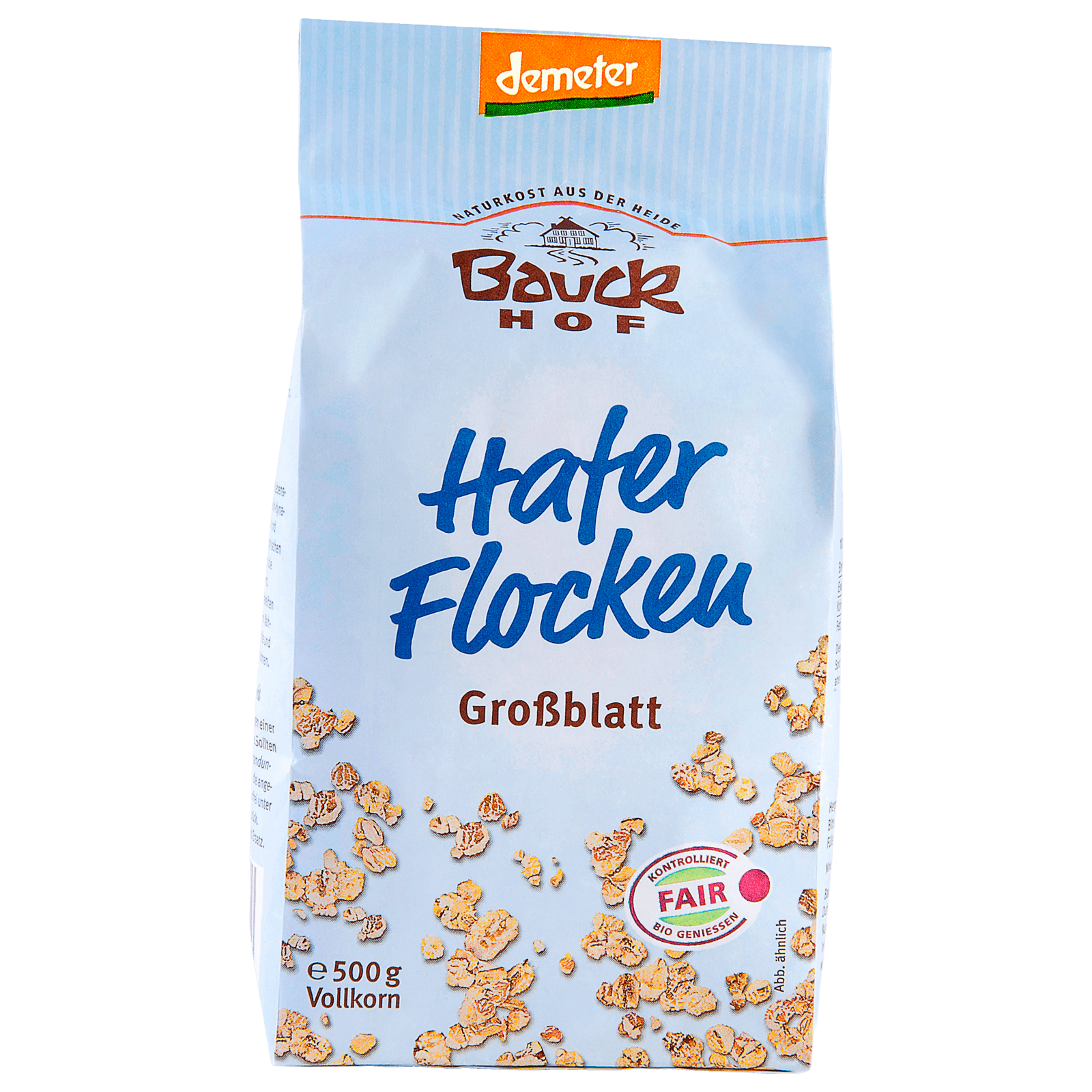 Bauckhof Bio Demeter Hafer Flocken Großblatt 500g