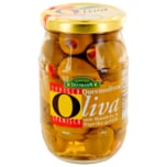 Feinkost Dittmann Oliva Grüne Queens-Oliven gefüllt mit Mandeln & Paprika 185g