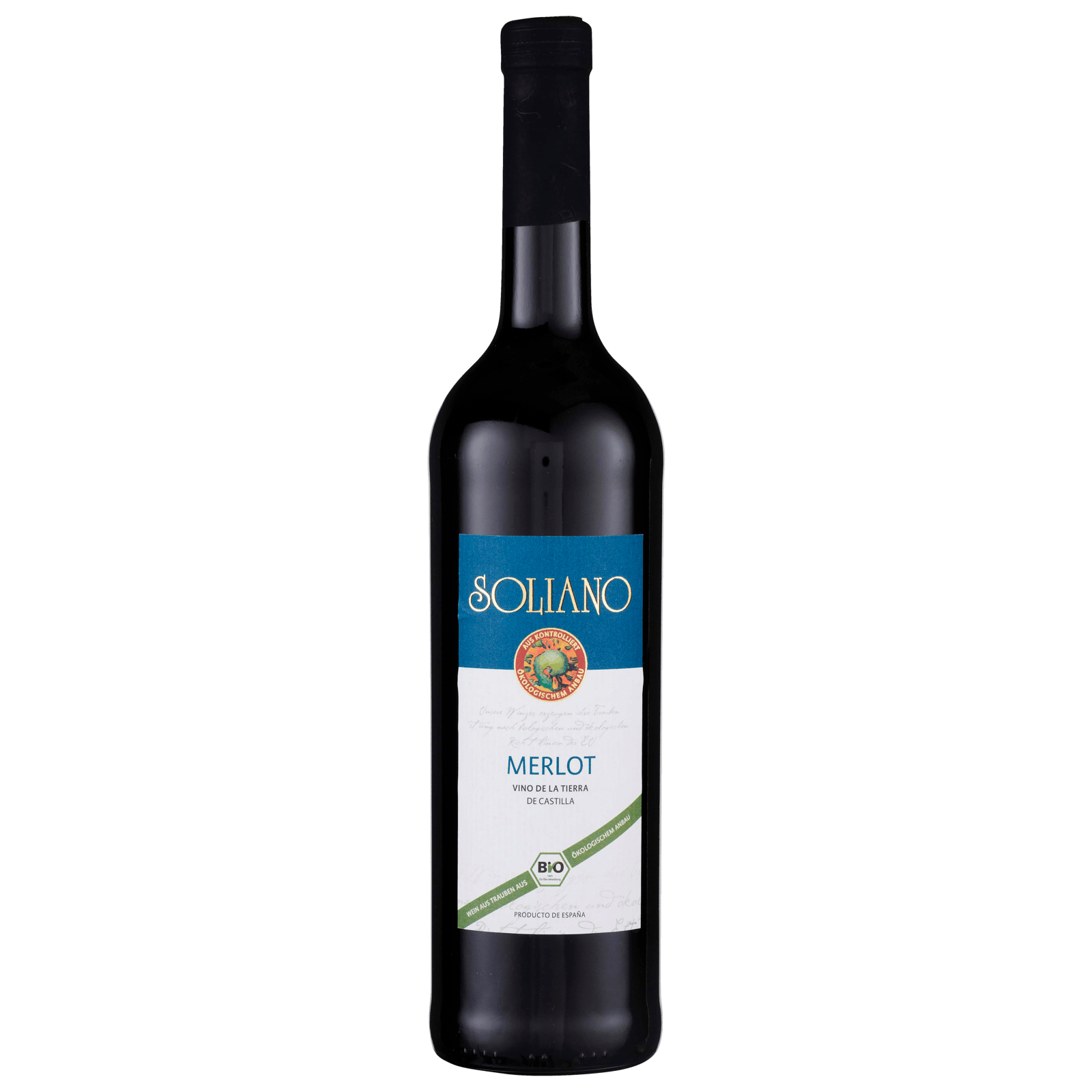 Soliano Bio Rotwein Merlot Vino De La Tierra trocken 0,75l