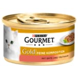 Purina Gourmet Gold Feine Komposition mit Ente & Truthahn 85g