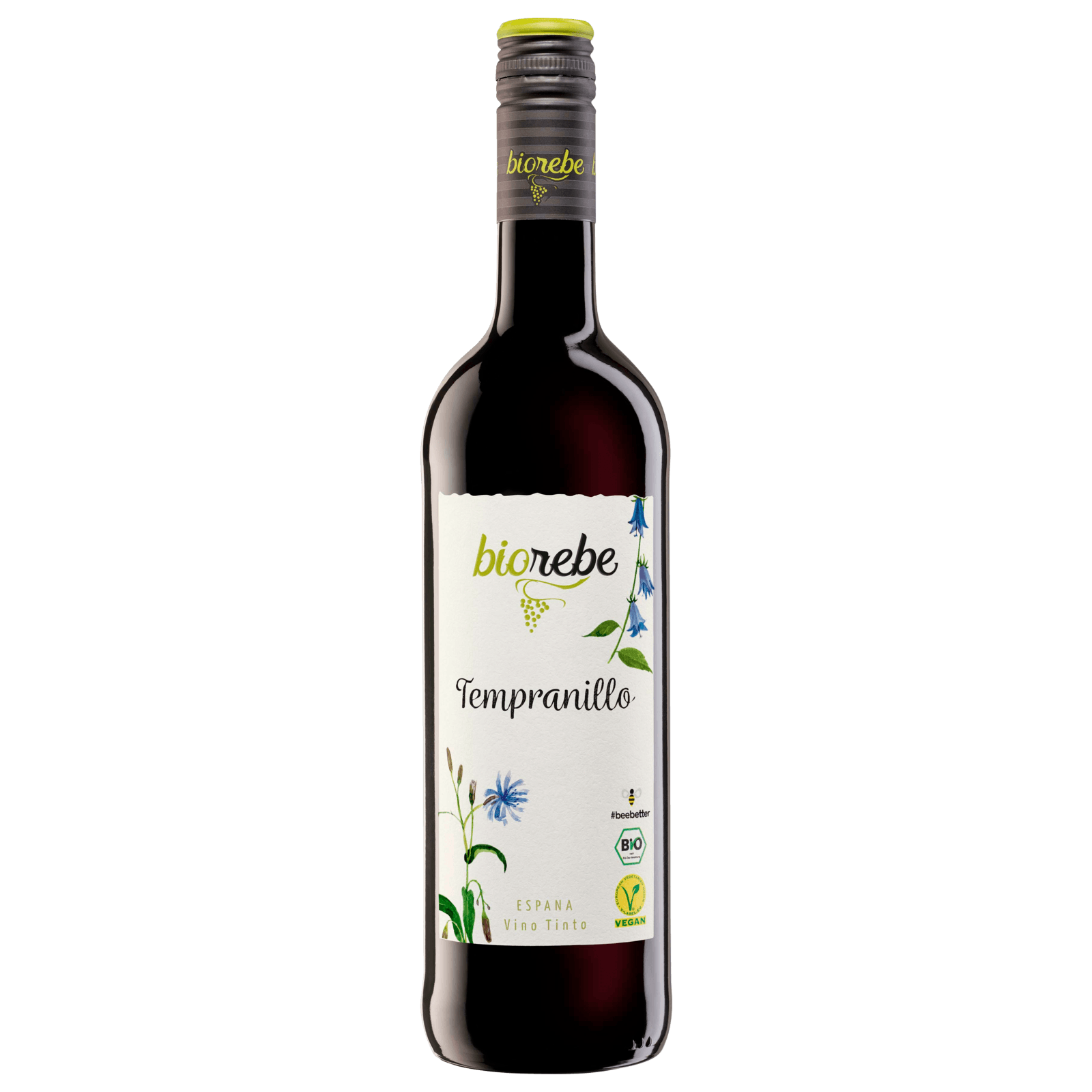 Biorebe Bio Rotwein Tempranillo Spanien trocken 0,75l