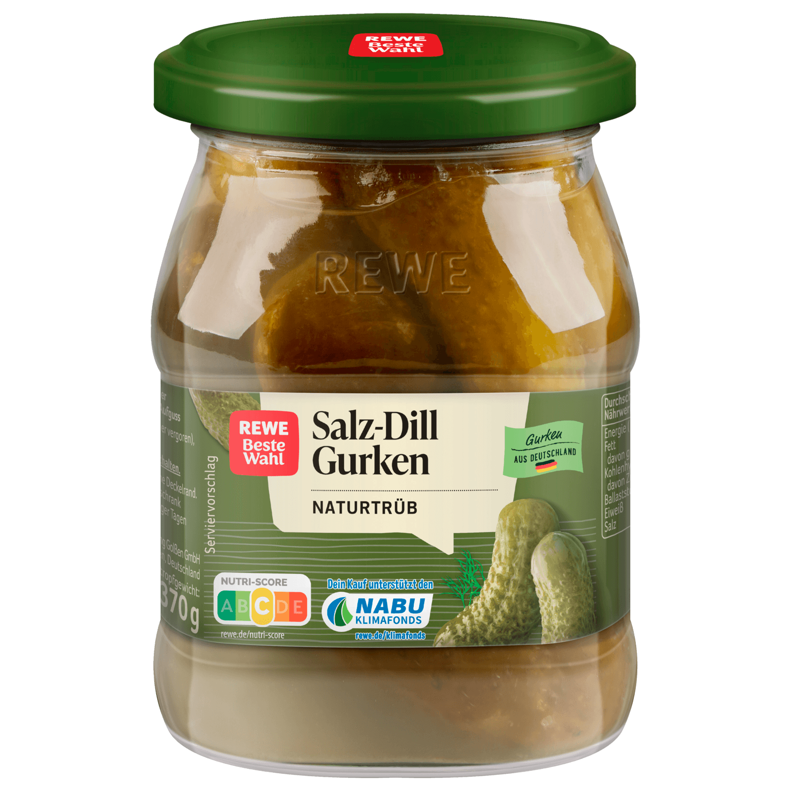 REWE Beste Wahl Salz-Dillgurken 370g