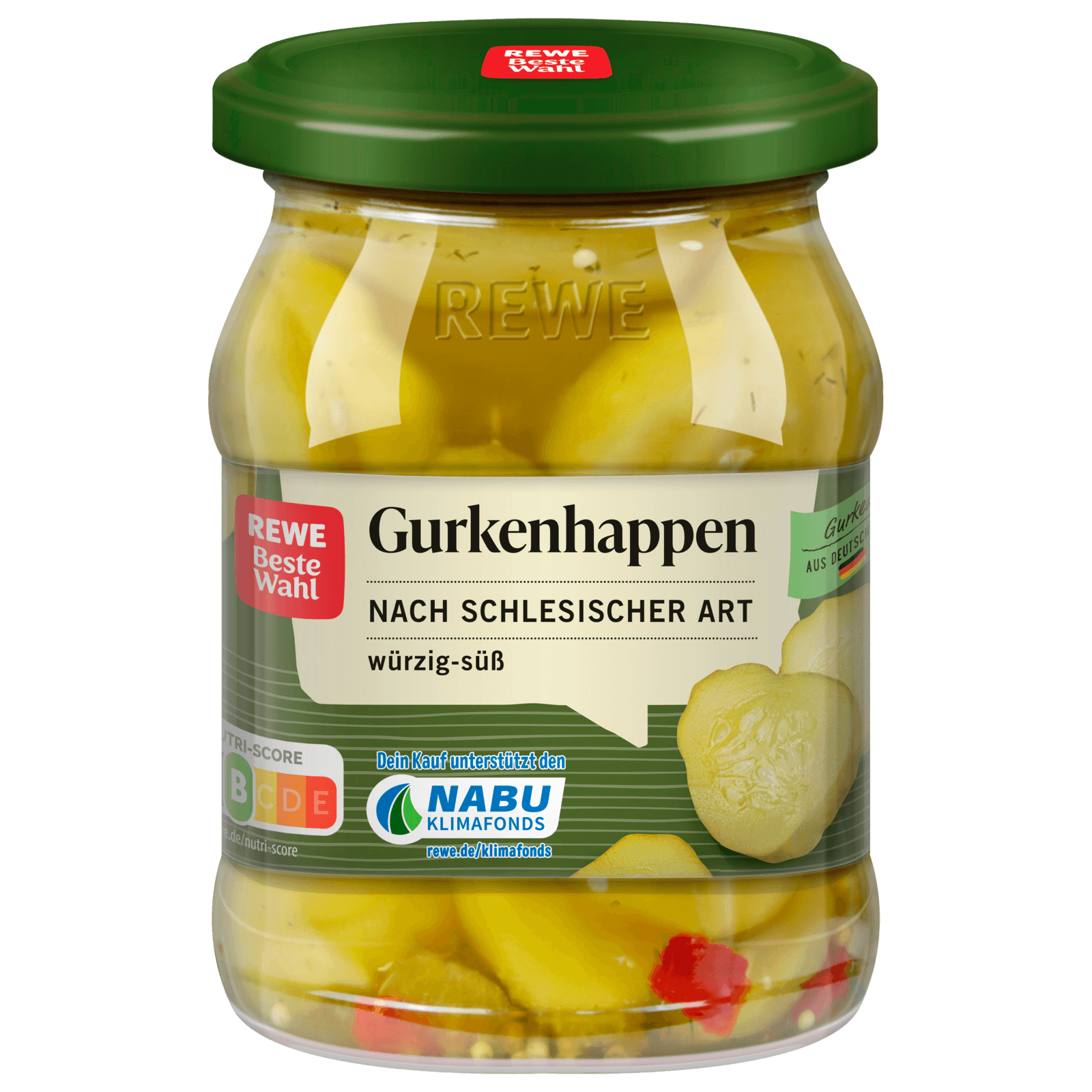 REWE Beste Wahl Schlesische Gurkenhappen würzig-süß 290g