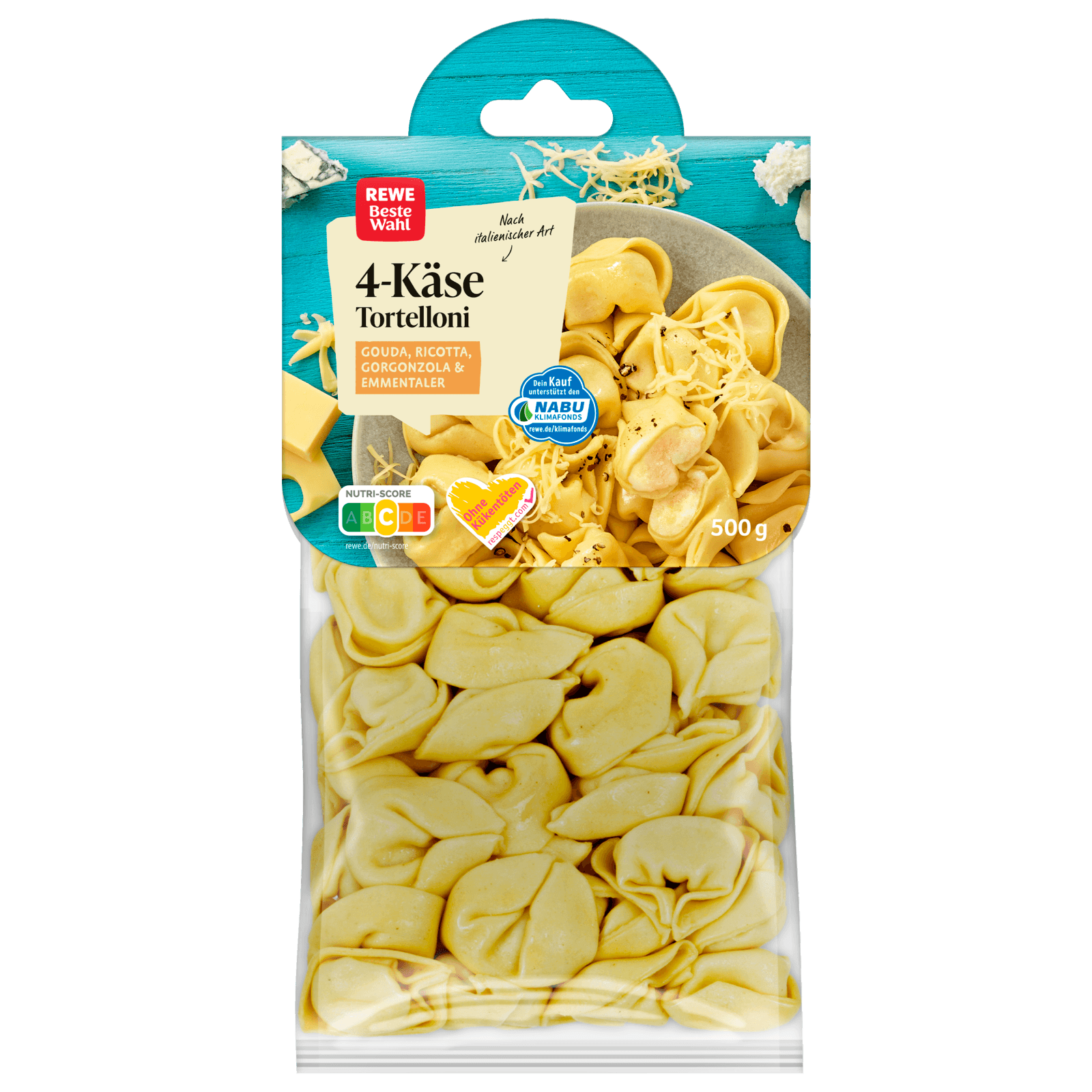 REWE Beste Wahl Tortelloni 4-Käse 500g