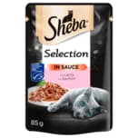 Sheba Portionsbeutel Selection in Sauce mit Lachs 85g