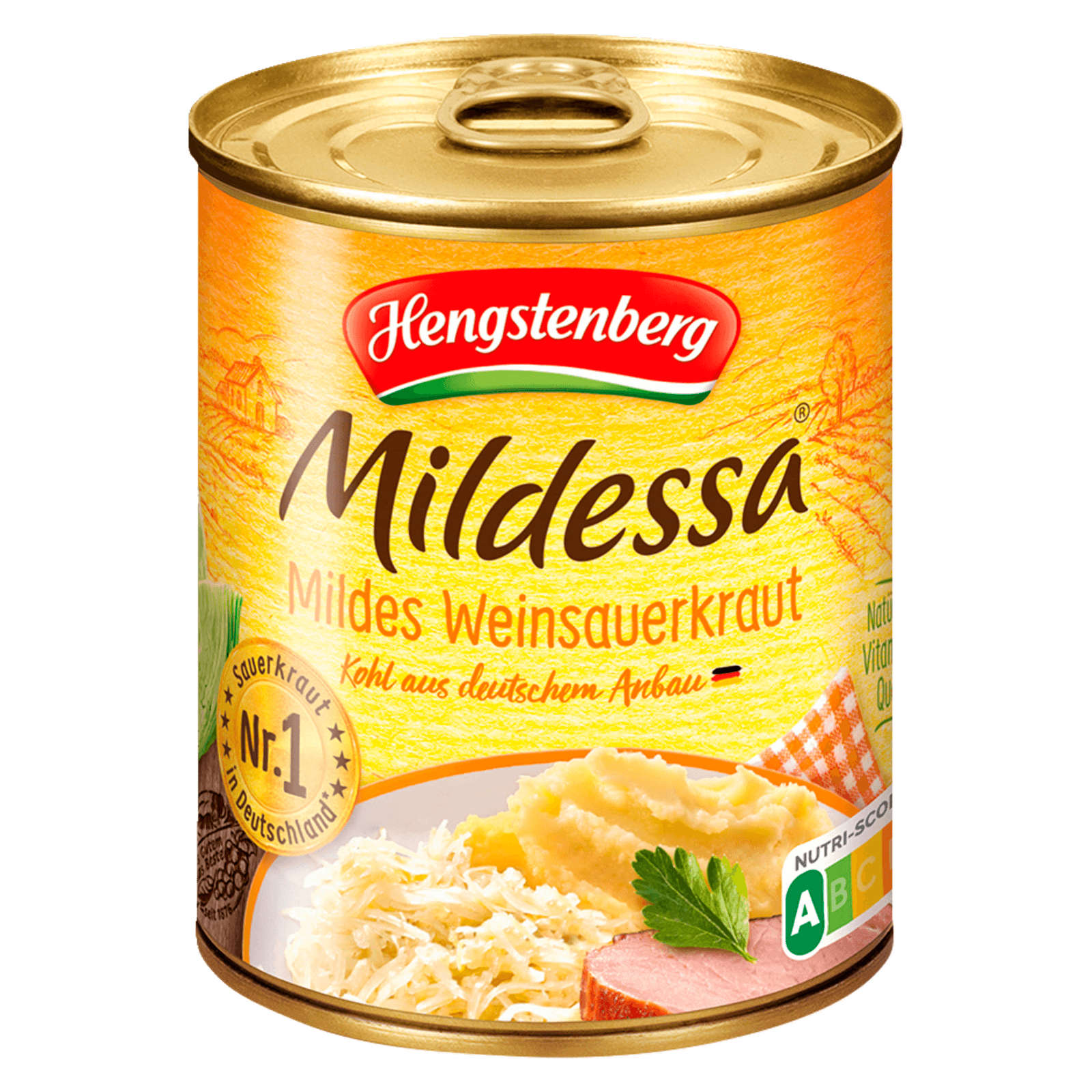 Hengstenberg Mildessa mildes Weinsauerkraut 770g