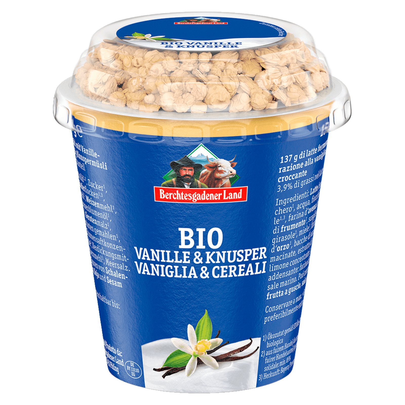 Berchtesgadener Land Bio-Joghurt Vanille &amp; Knusper 150g bei REWE online ...