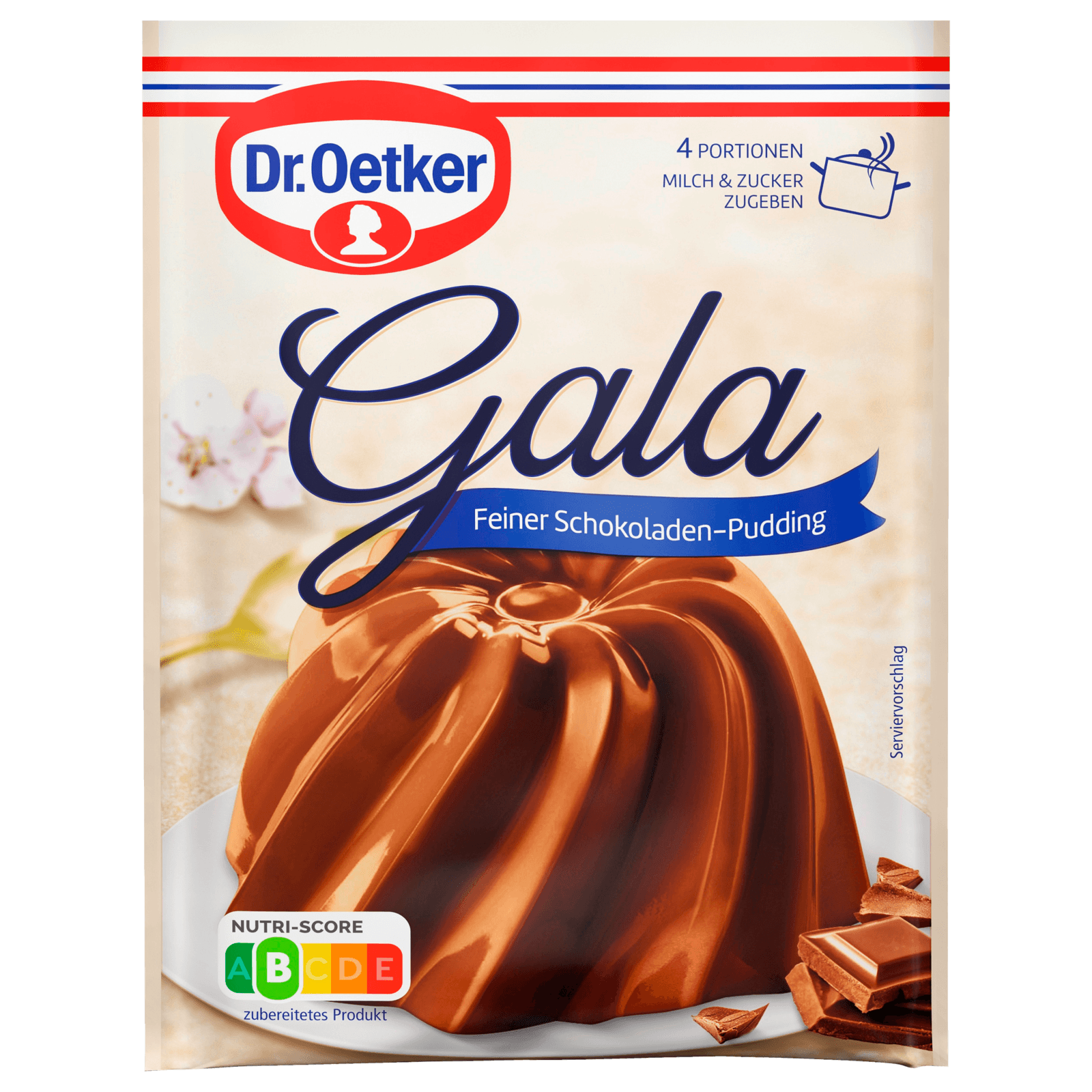 Dr. Oetker Gala Pudding Schokolade 150g, 3 Stück