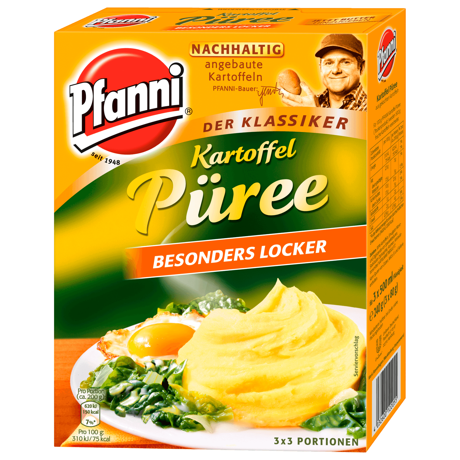 Pfanni Kartoffelpüree Das Lockere 3x3 Portionen