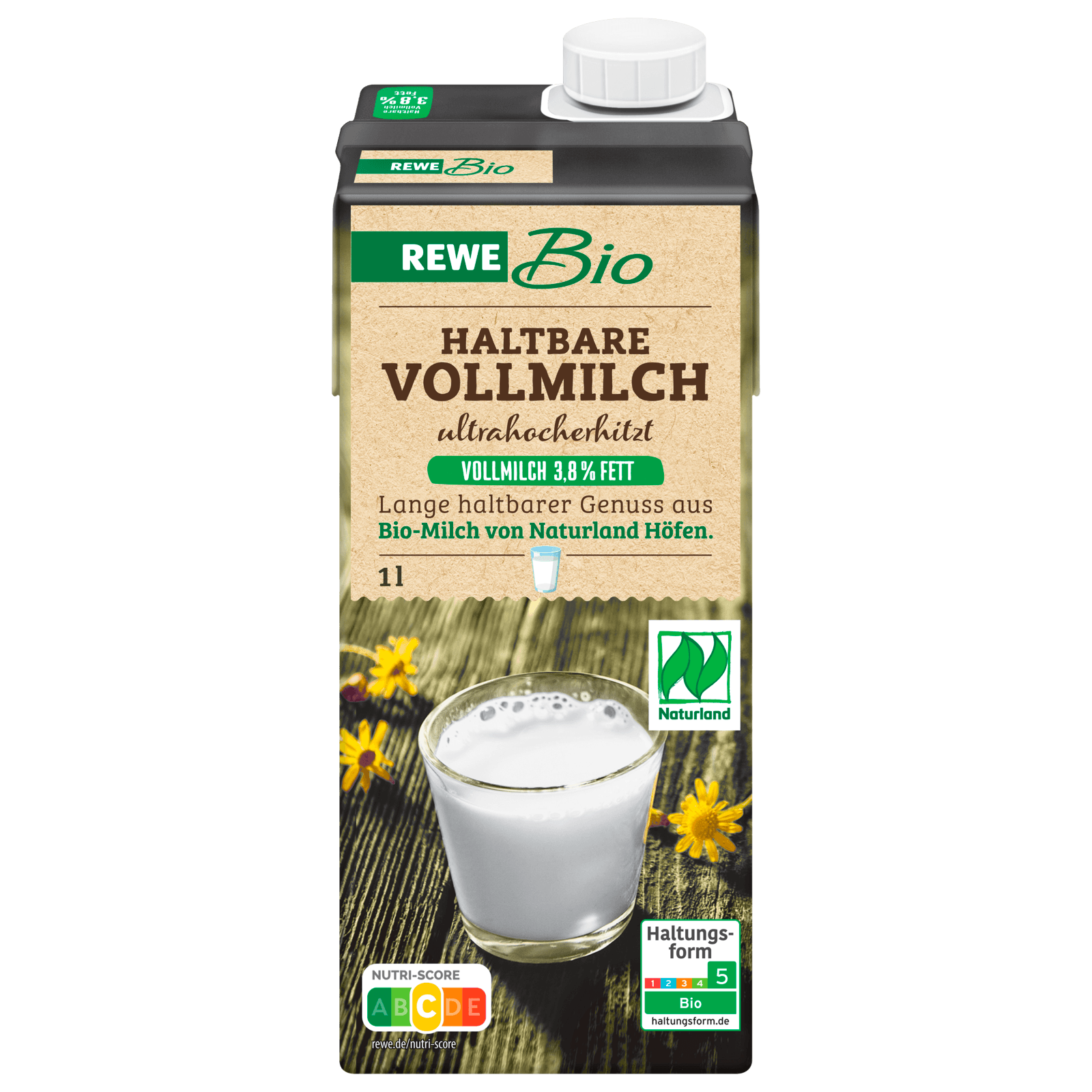 REWE Bio H-Vollmilch 3,8% 1l