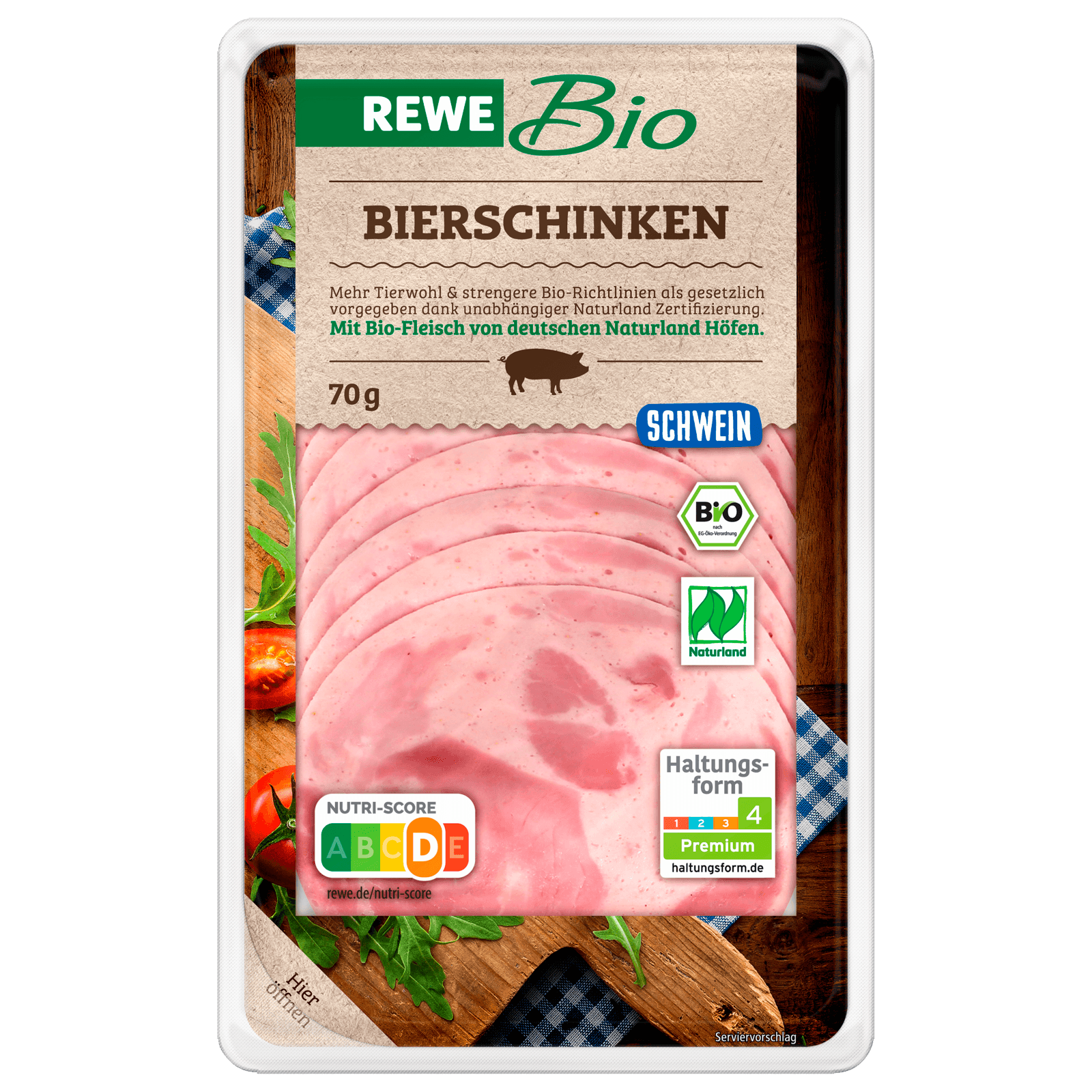 REWE Bio Bierschinken 70g
