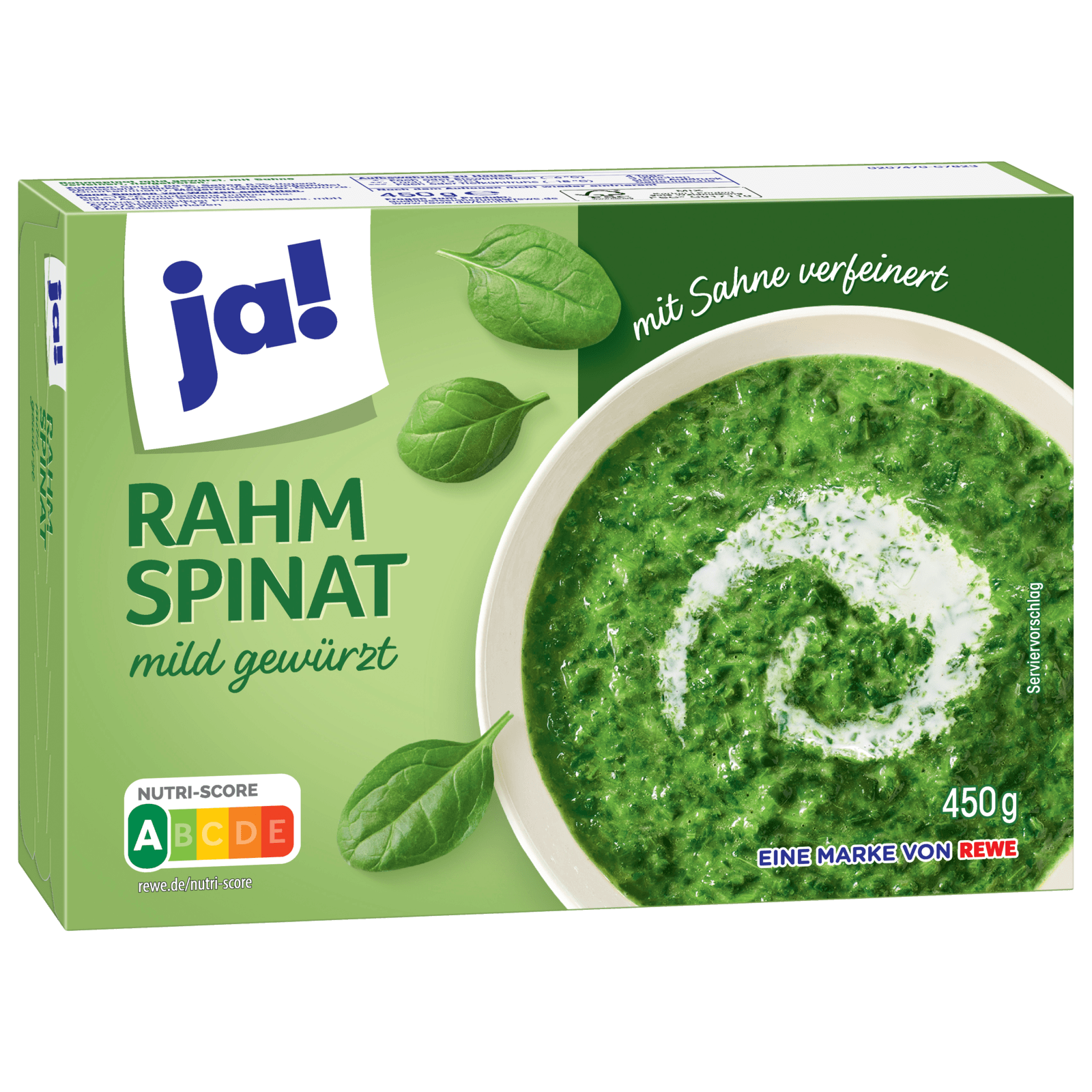 ja! Rahmspinat 450g bei REWE online bestellen! REWE.de