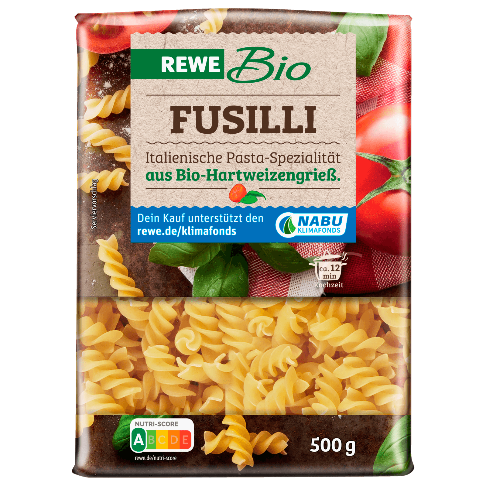 REWE Bio Nudeln Fusilli 500g