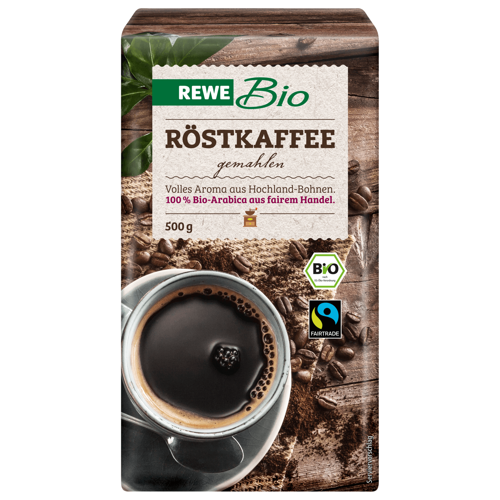 REWE Bio Röstkaffee gemahlen 500g