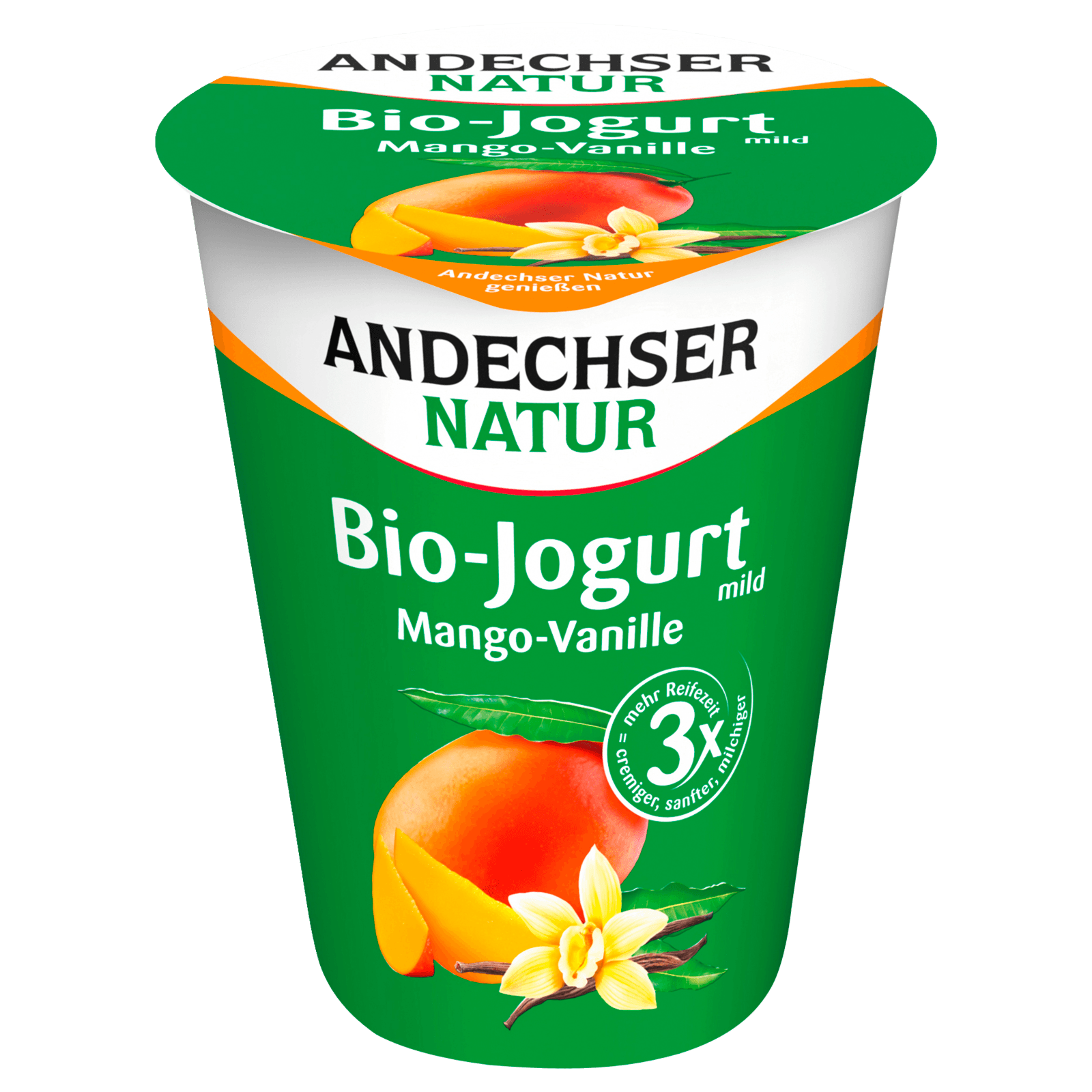 Andechser Natur Bio-Jogurt mild Mango-Vanille 400g