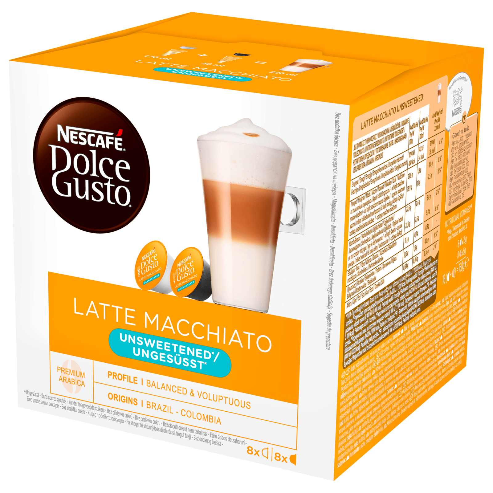 Nescafé Dolce Gusto Latte Macchiato ungesüßt 16 Kapseln bei REWE online