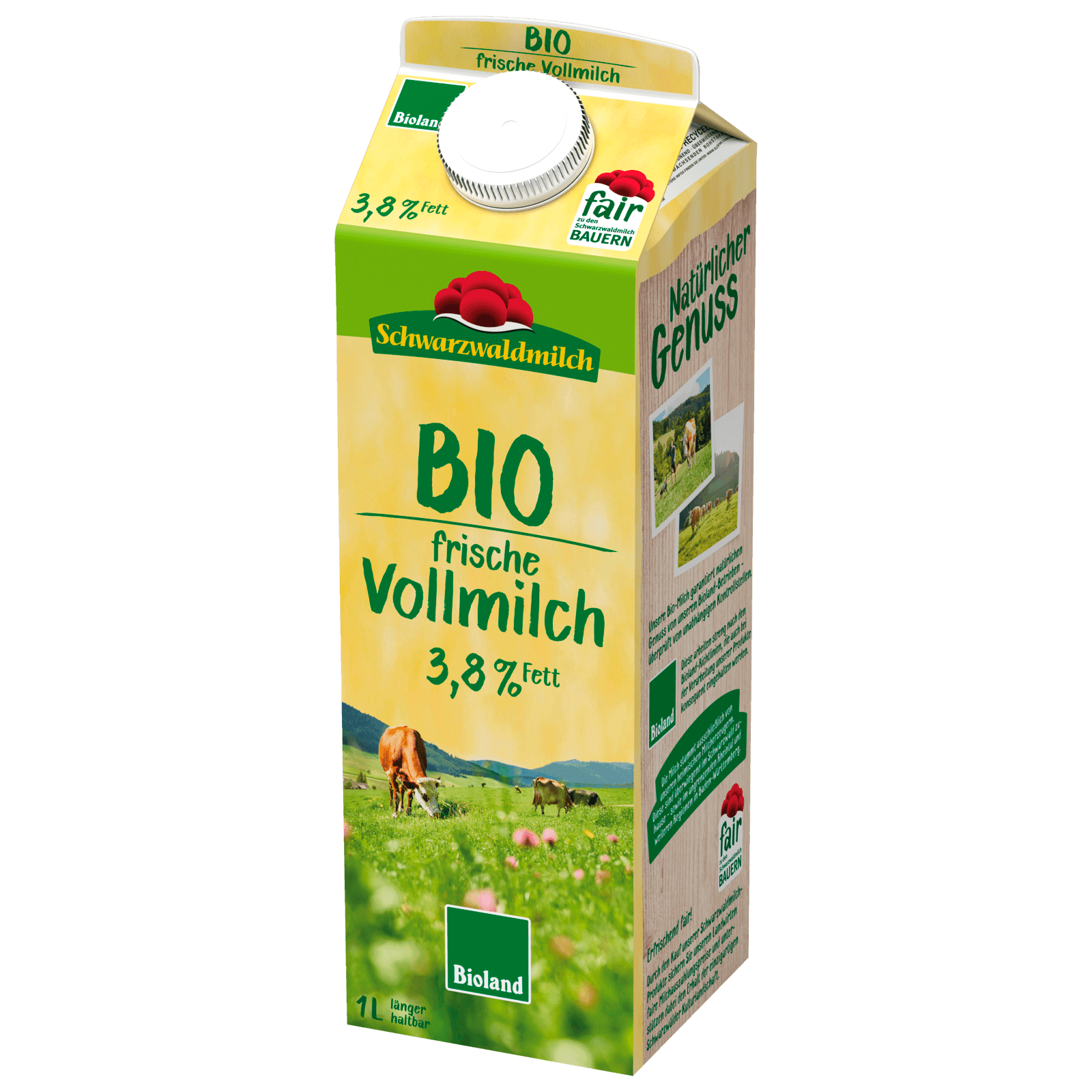Schwarzwaldmilch Bio Frische Vollmilch 3,8% 1l  für 1.99 EUR