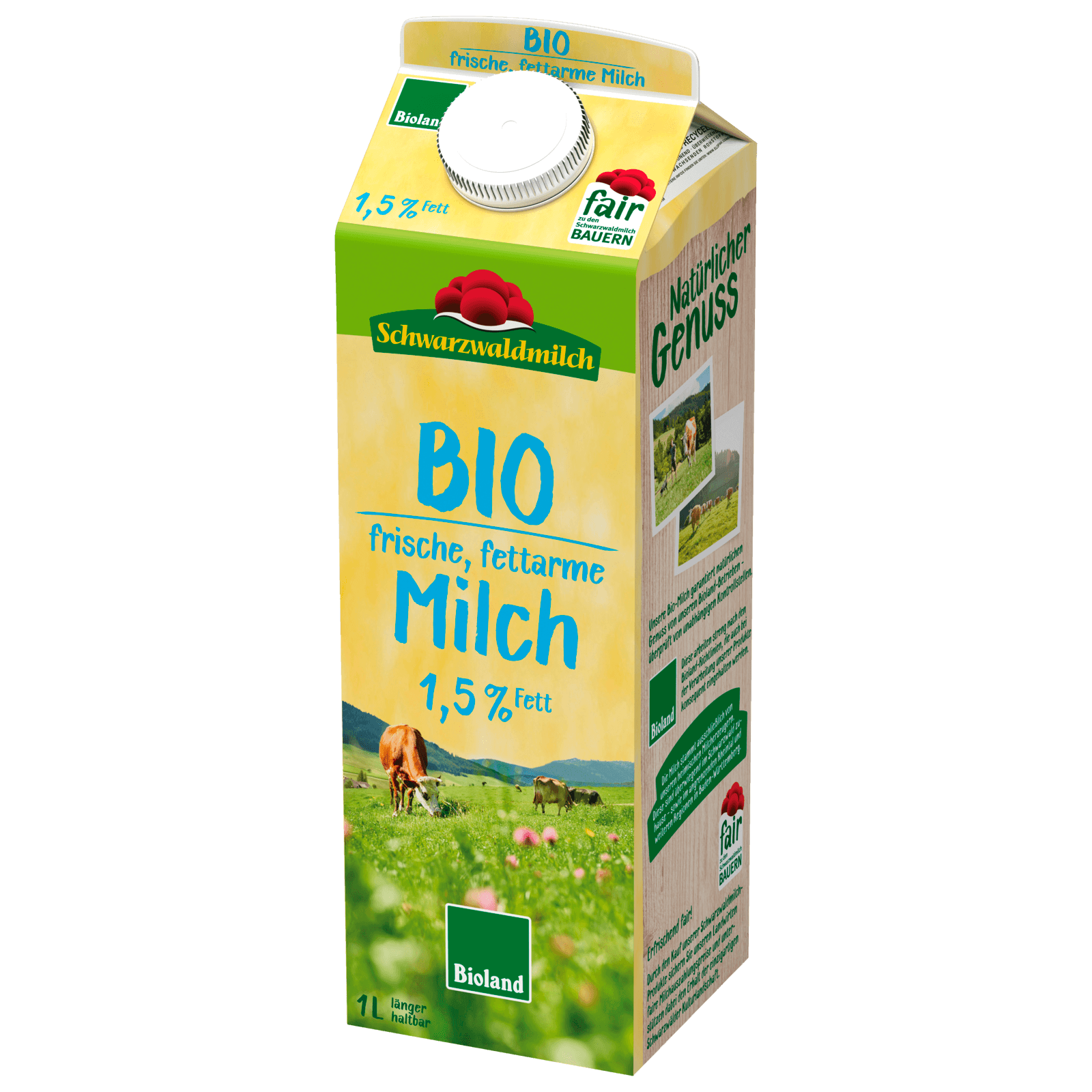 Schwarzwaldmilch Bio Milch 1,5% 1l bei REWE online bestellen!