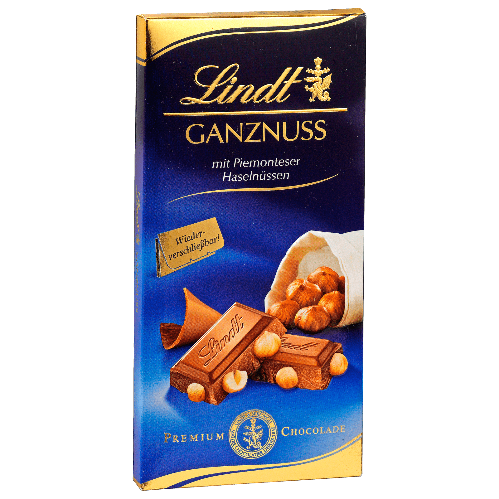 Lindt klassische Ganznuss Schokolade Tafel 100g