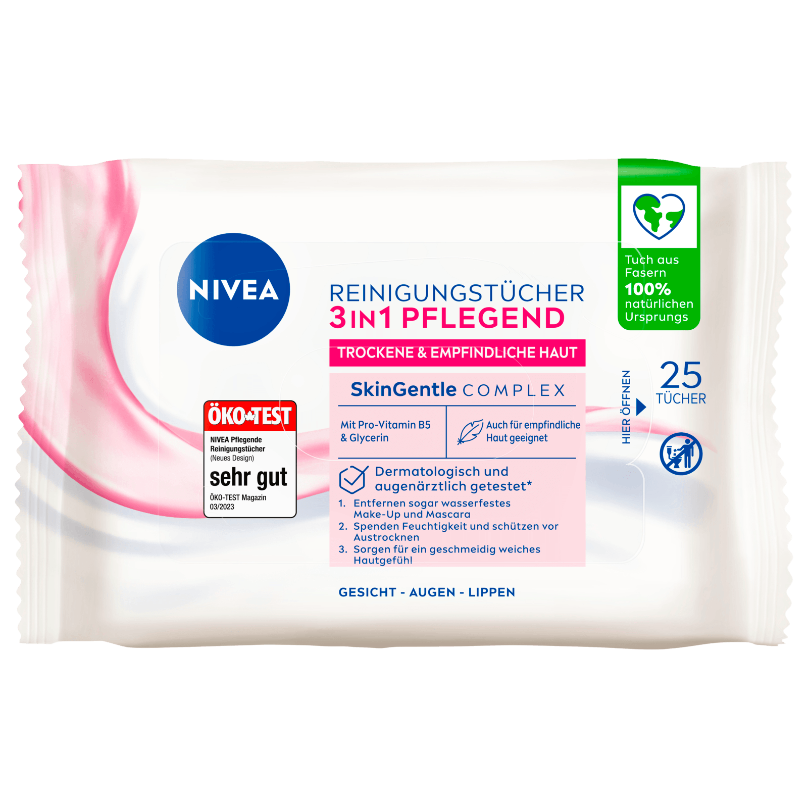 NIVEA Pflegende Reinigungstücher 25 Stück