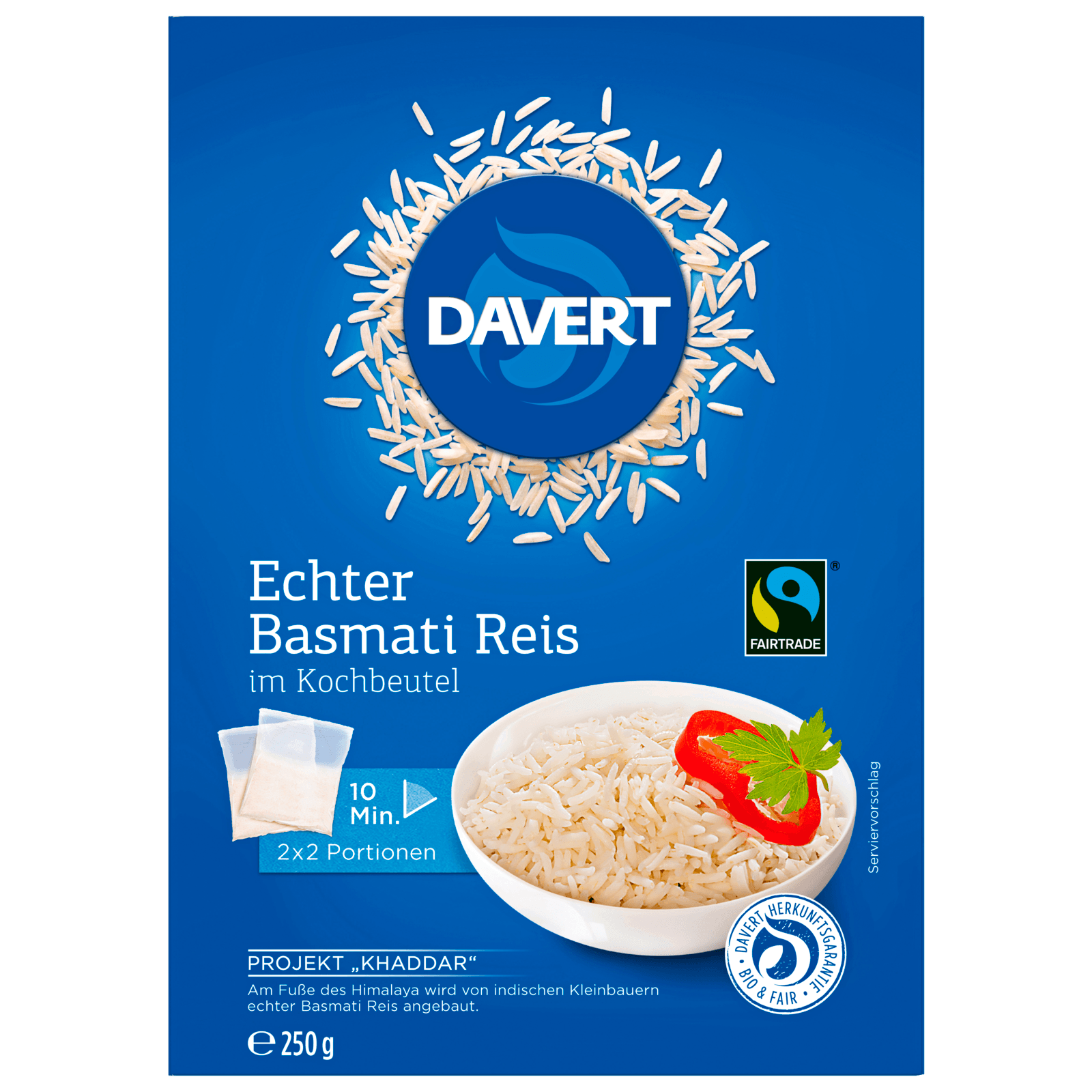 Davert Echter Bio Basmati-Reis 250g