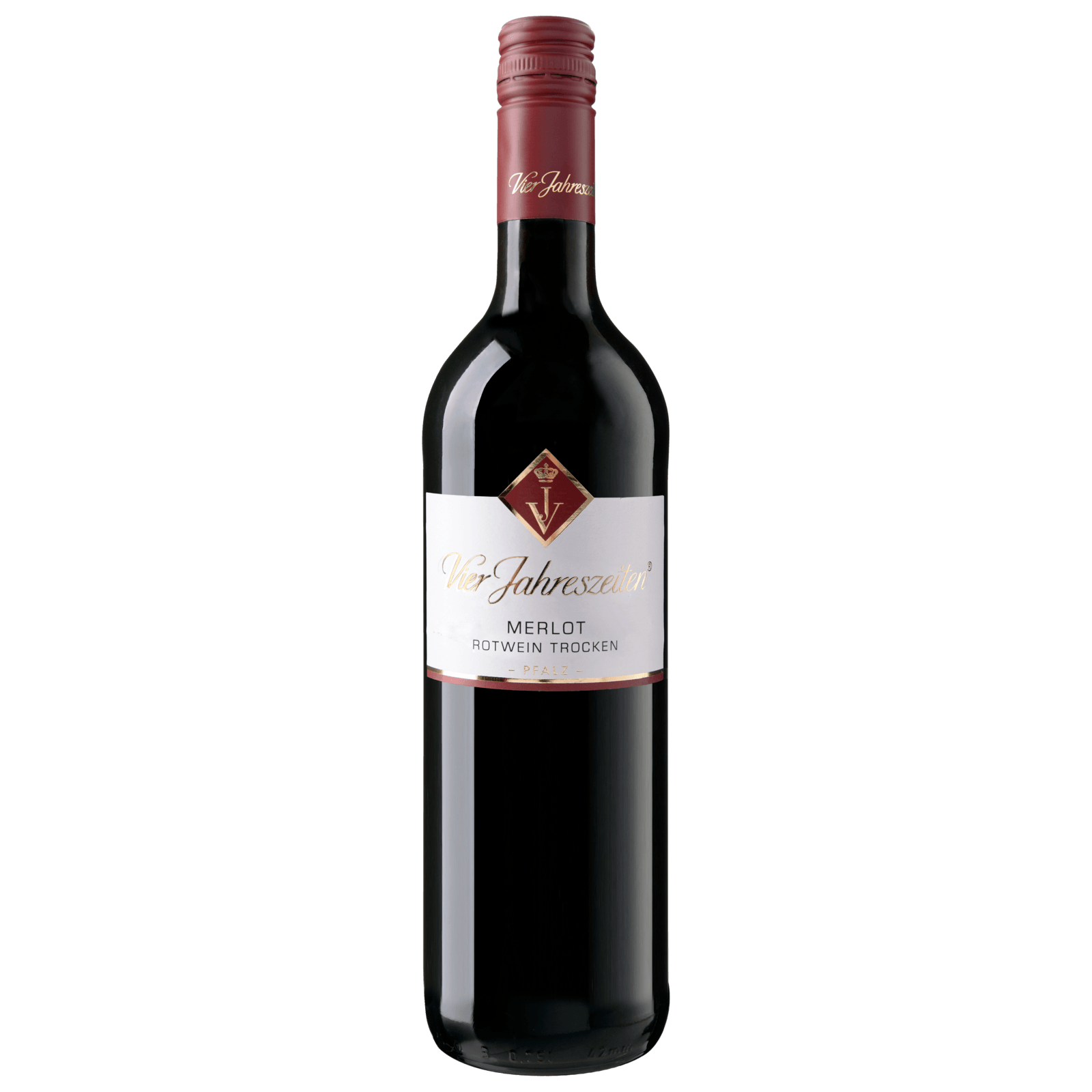 Vier Jahreszeiten Rotwein Merlot QbA trocken 0,75l bei REWE online  bestellen!