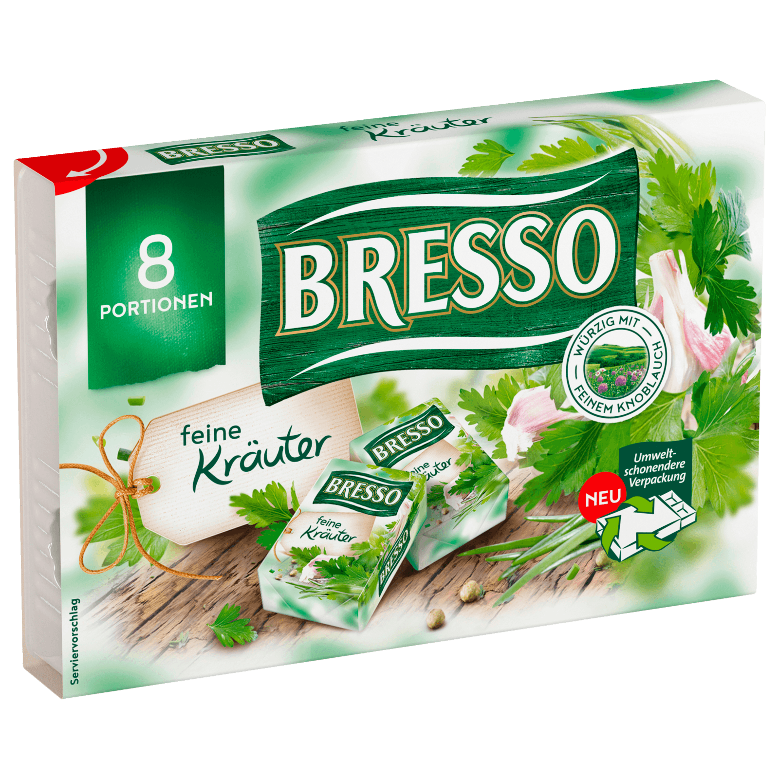 Bresso Frischkäse Feine Kräuter 8x15g