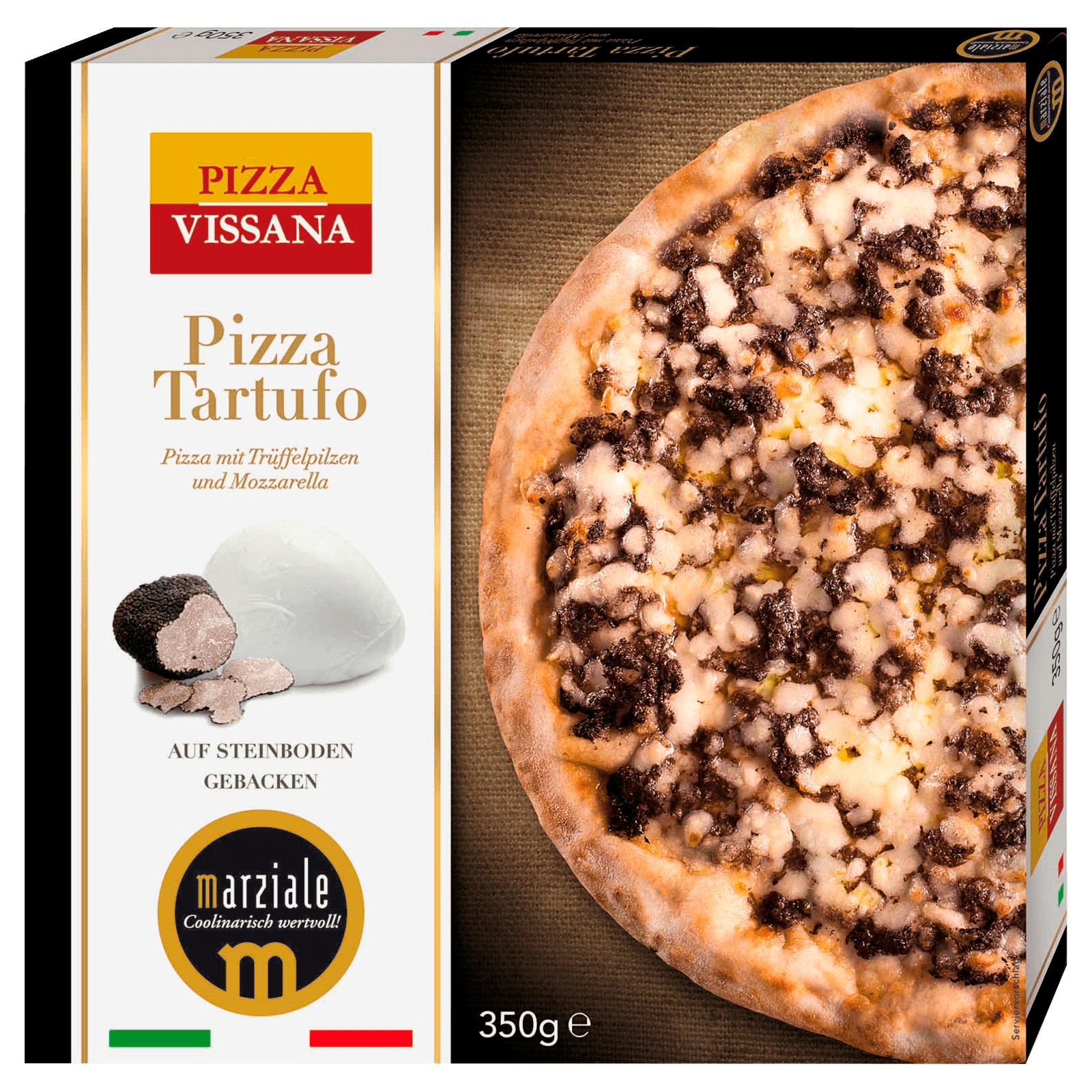 Marziale Pizza Tartufo Nero 350g Bei Rewe Online Bestellen