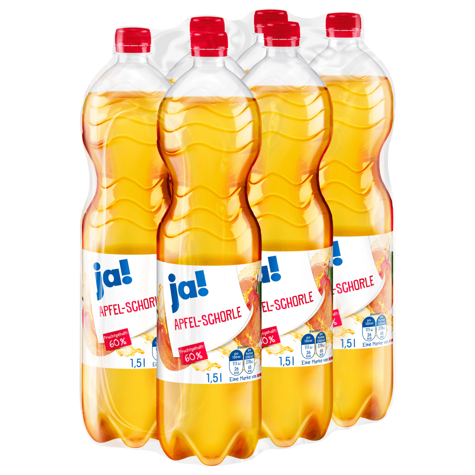 ja! Apfelschorle 6x1,5l