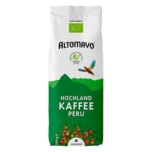 Altomayo Bio Hochland Kaffee Peru ganze Bohne 500g