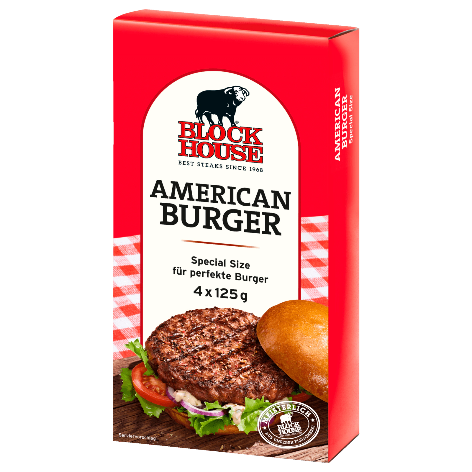 Block House American Burger Special Size 500g, 4 Stück bei REWE online ...