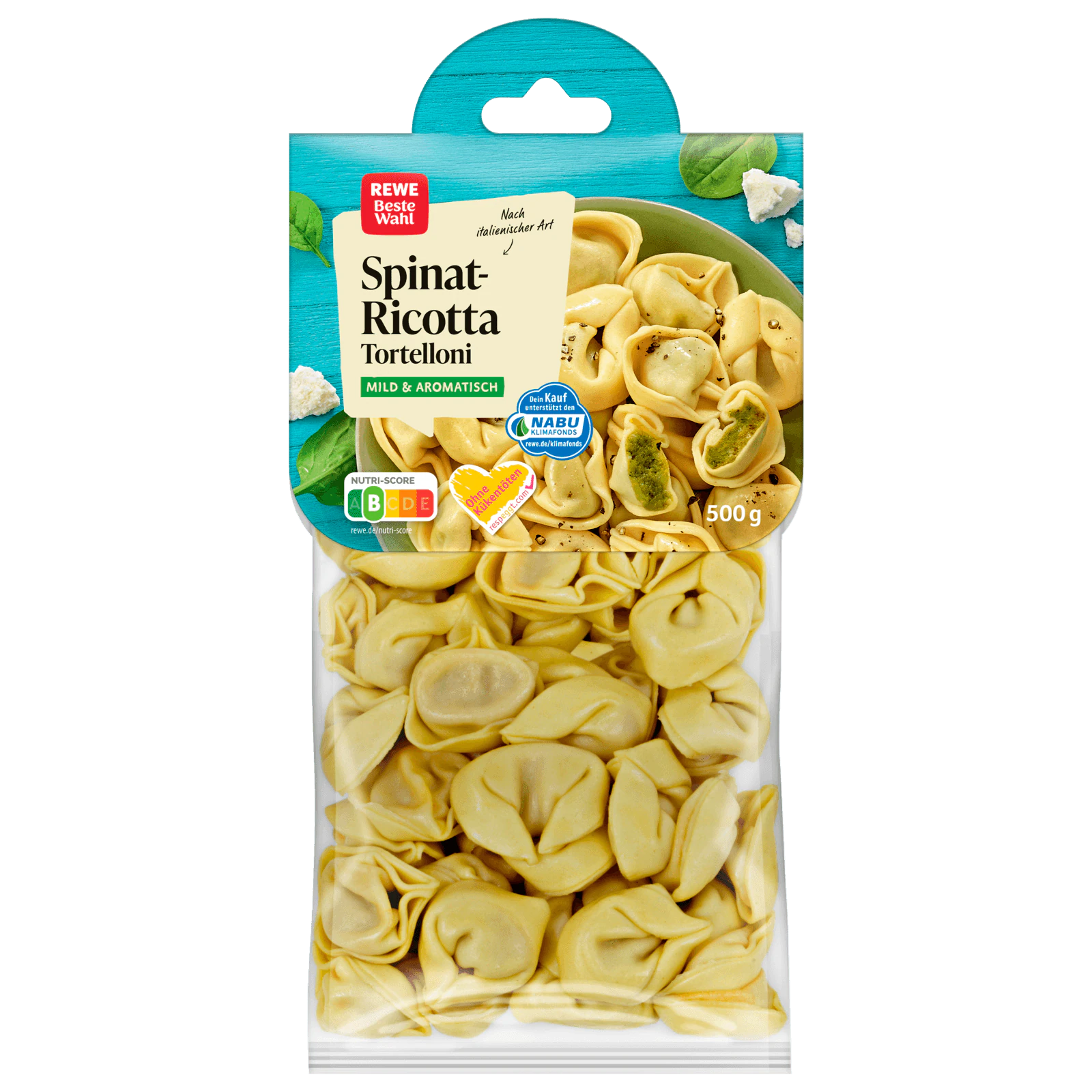 REWE Beste Wahl Tortelloni Spinat-Ricotta 500g