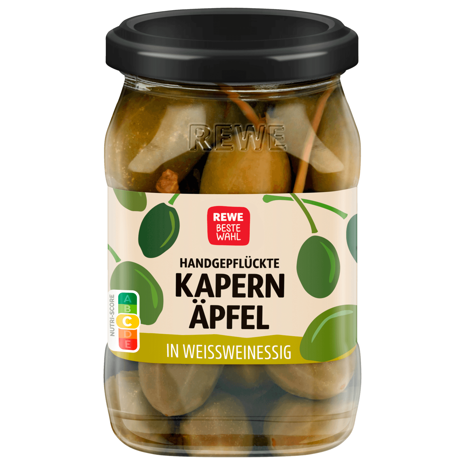 REWE Beste Wahl Kapernäpfel in Weißweinessig 130g