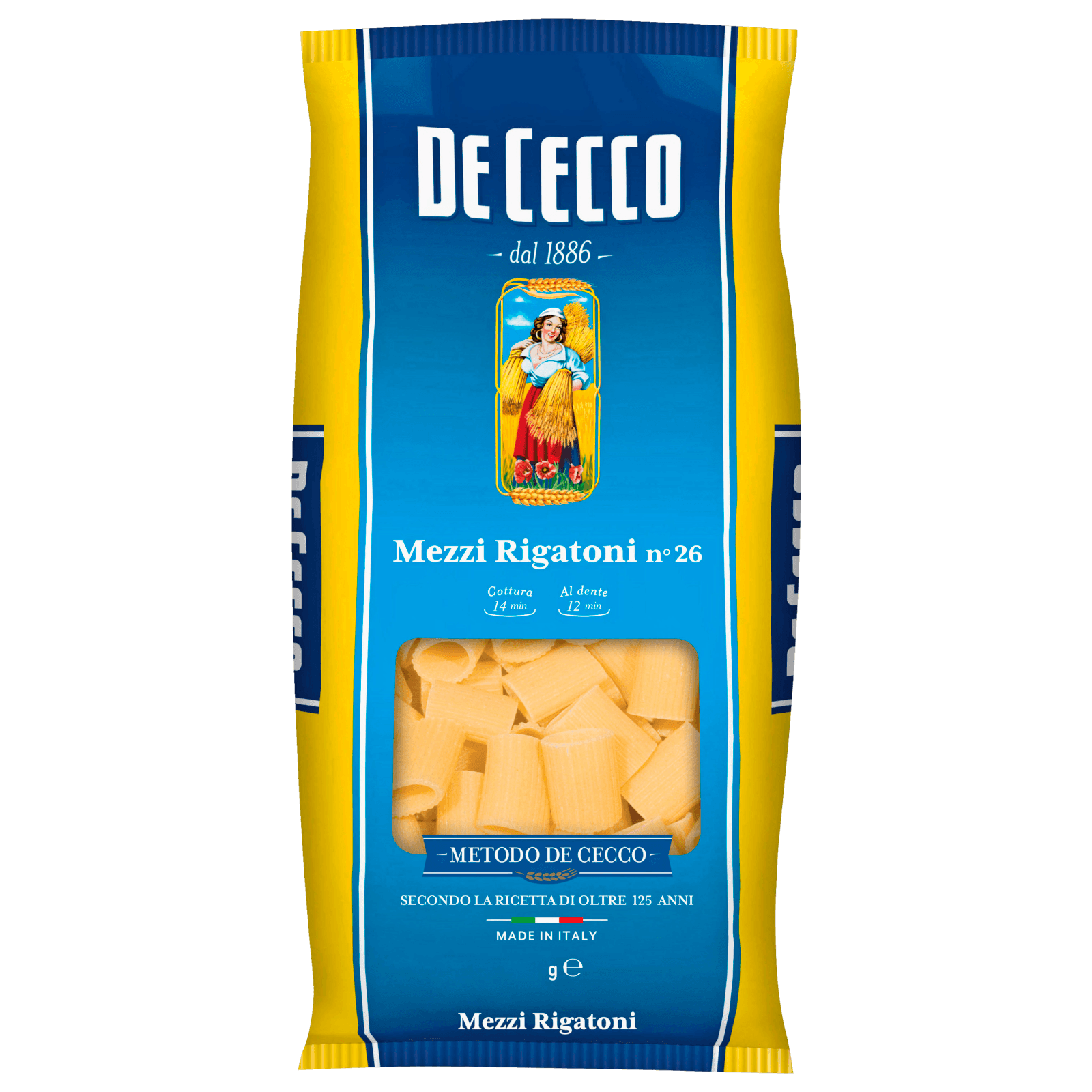 De Cecco Mezzi Rigatoni Nr.26 500g