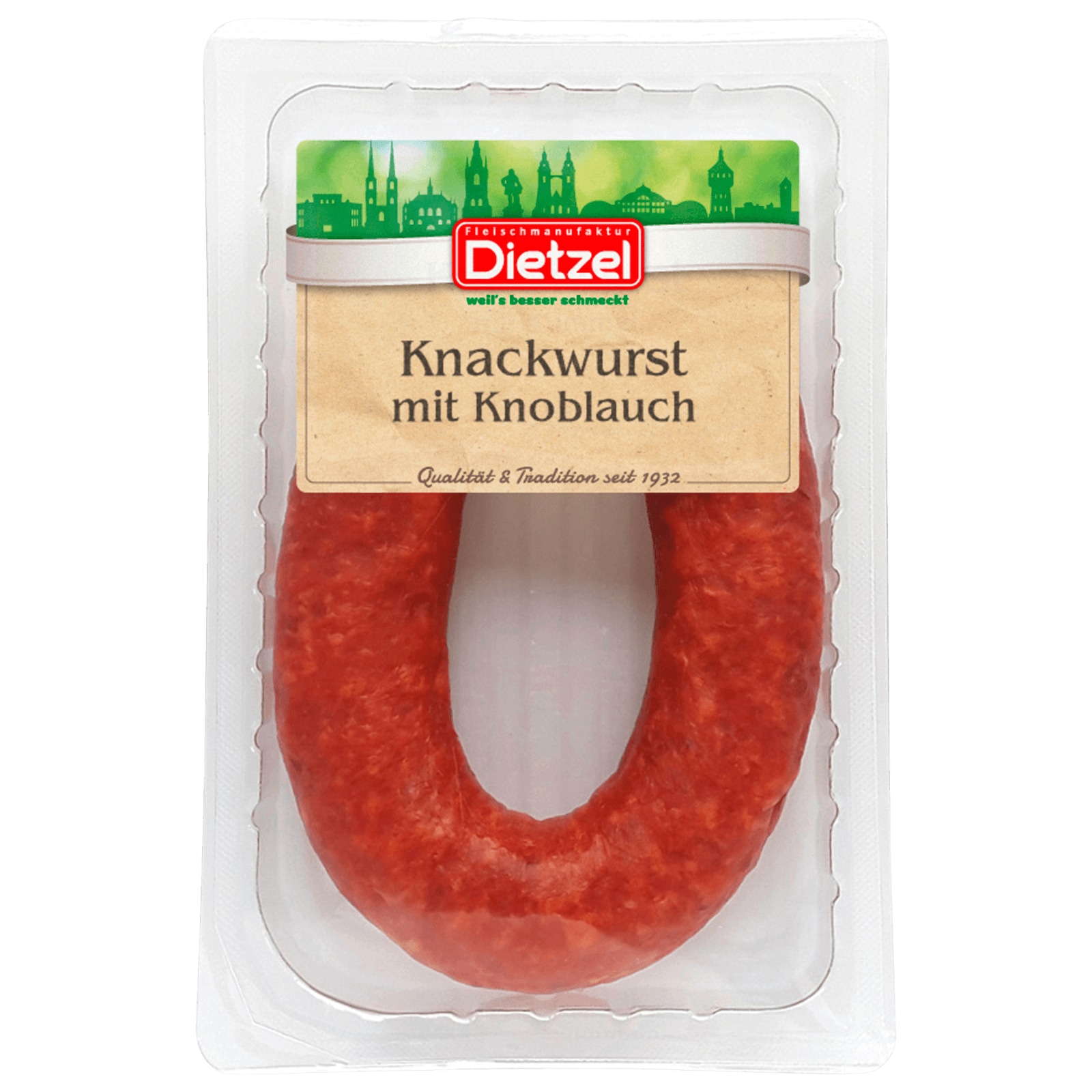 Dietzel Knackwurst mit Knoblauch 300g bei REWE online bestellen!