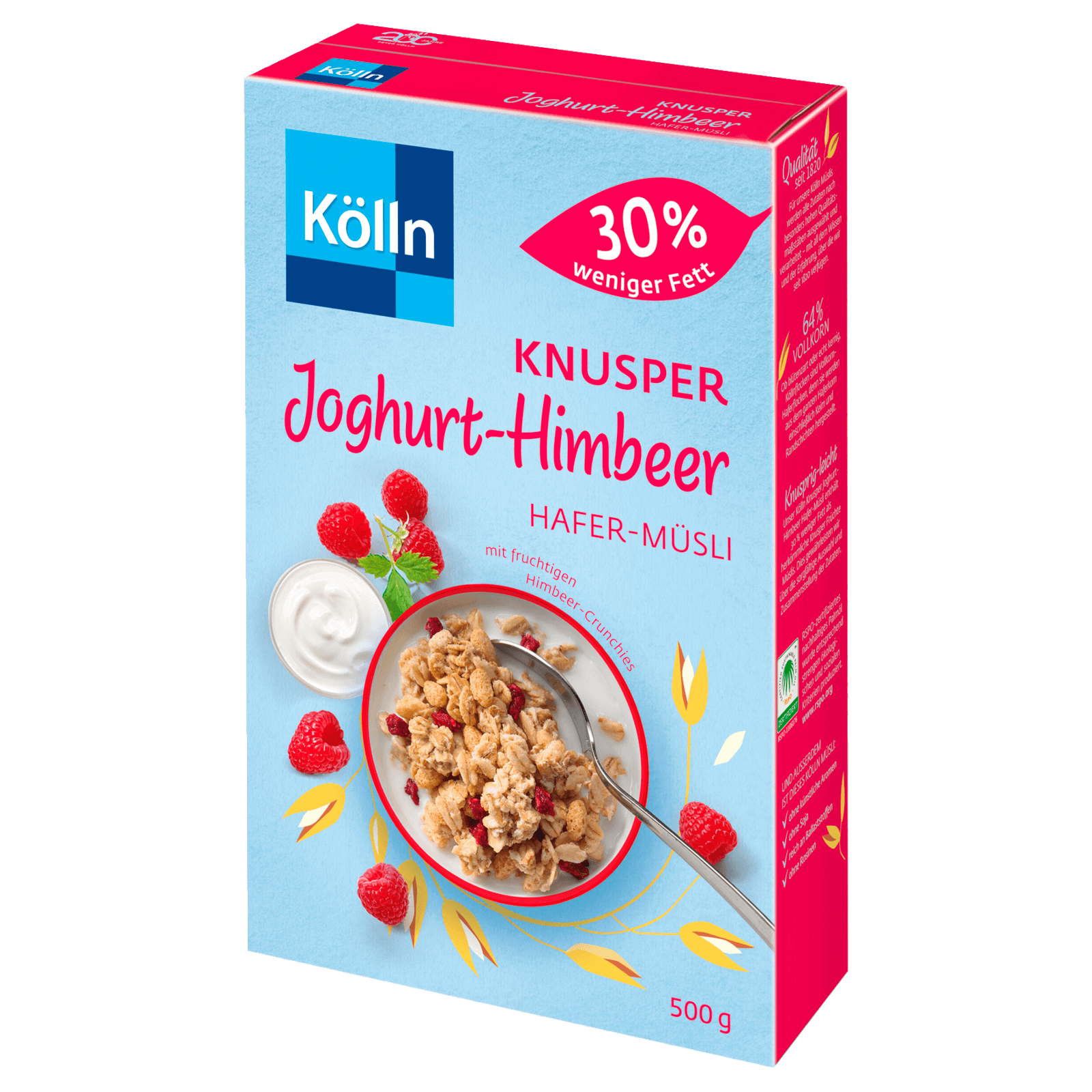 Kölln Müsli Knusper-Joghurt-Himbeer 30% weniger Fett 500g bei REWE ...
