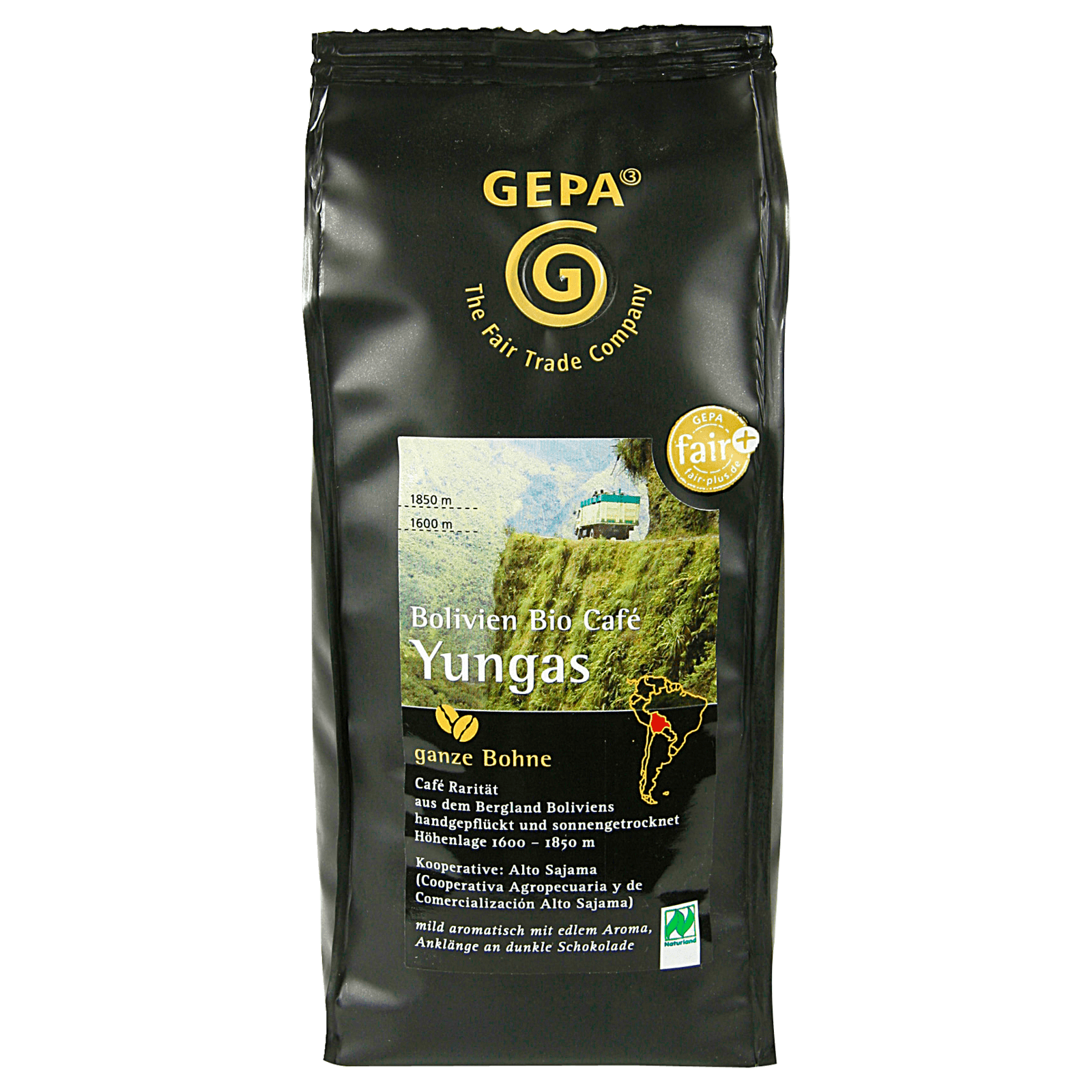 Gepa Bio Kaffee Yungas ganze Bohne 250g bei REWE online