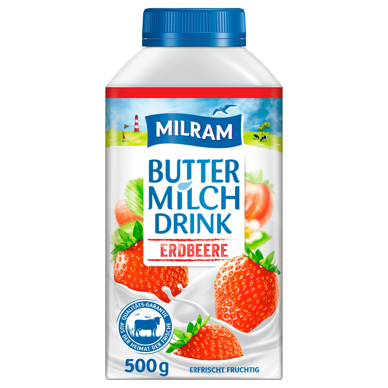 Milram Buttermilch Drink Erdbeere 500g Bei Rewe Online Bestellen