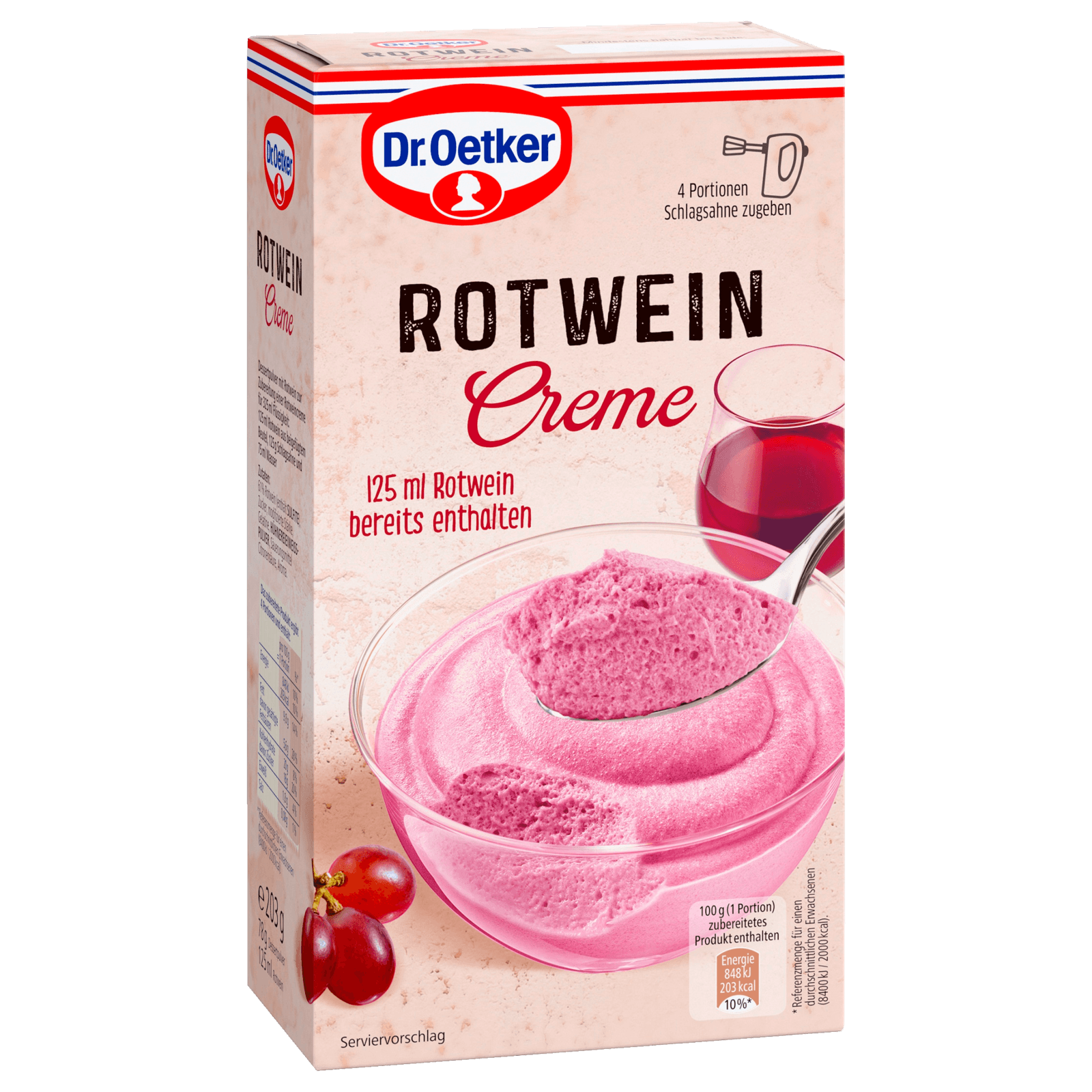 Dr. Oetker Rotwein Creme 240ml