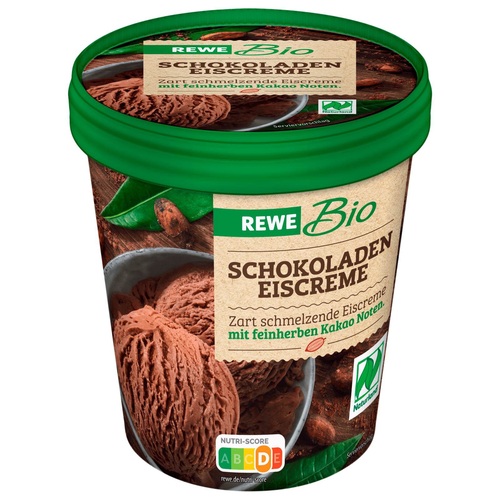 REWE Bio Naturland Schokoladen Eiscreme 500ml