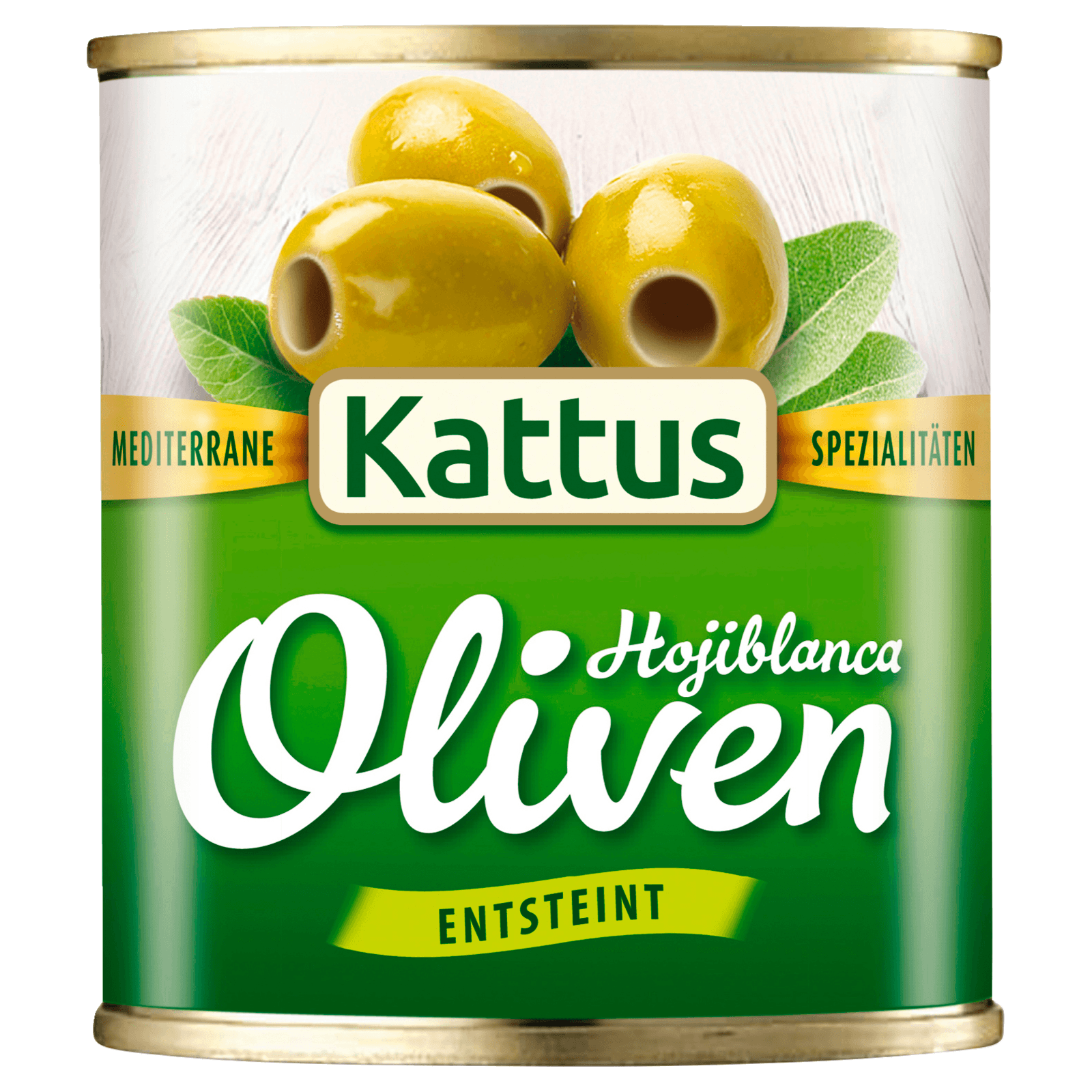 Kattus Grüne Oliven entsteint 85g