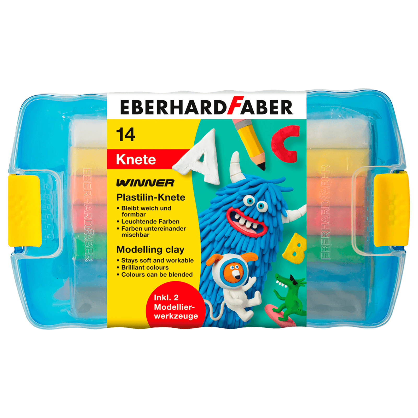 2,76€/100g rot Eberhard Faber 571621 Pluffy Super Soft Knete für Kinder 119 
