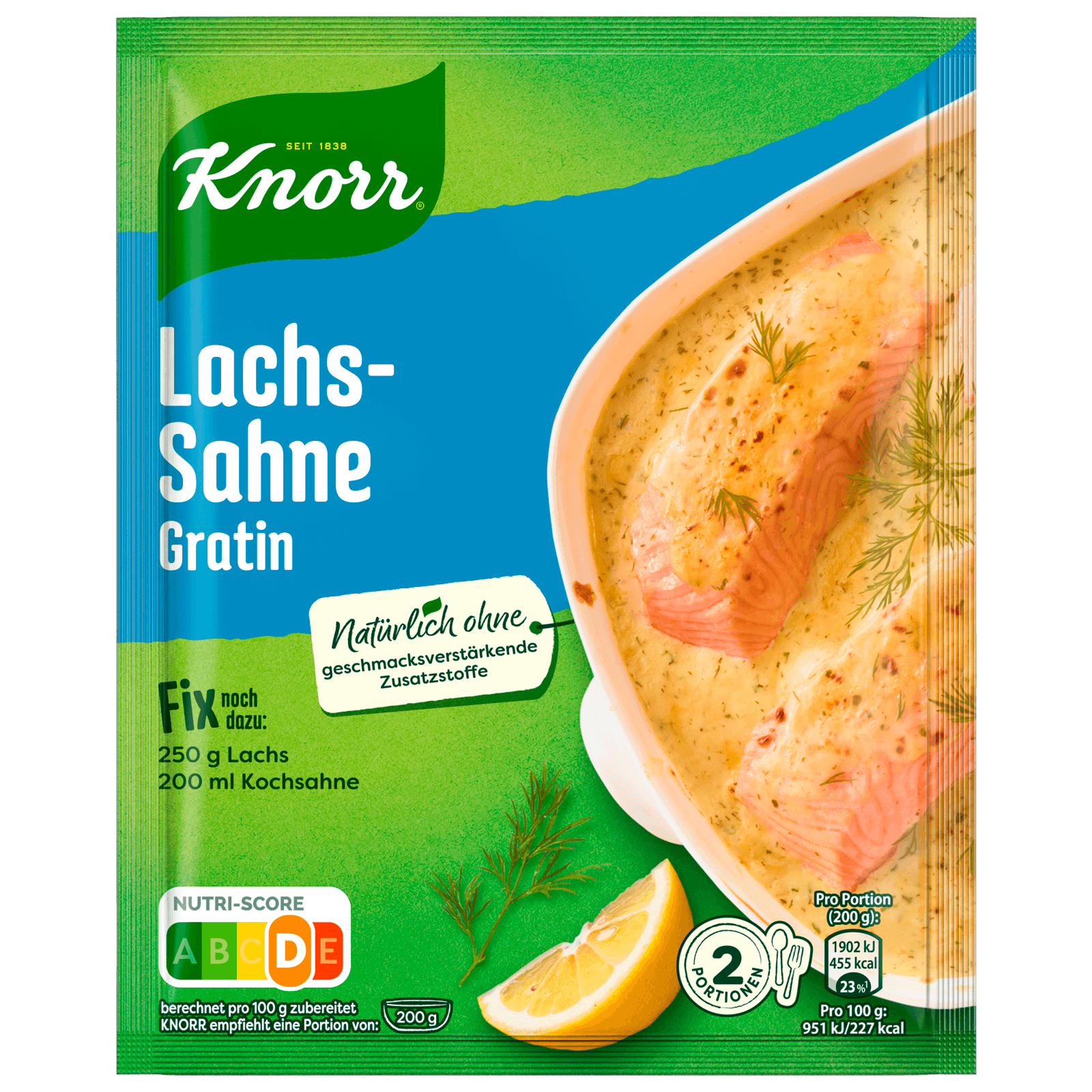 Knorr Fix Lachs-Sahne Gratin 2 Portionen