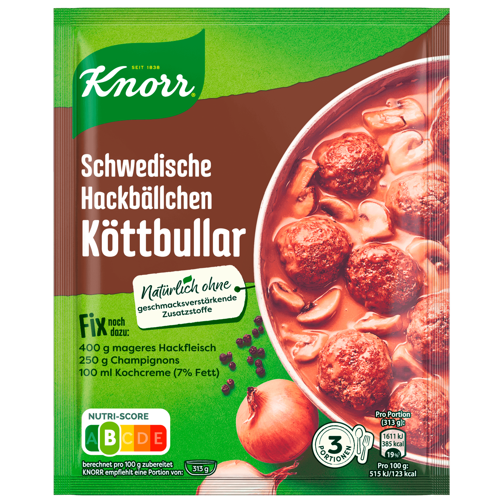 Knorr Fix Schwedische Hackbällchen Köttbullar 49g bei REWE online ...